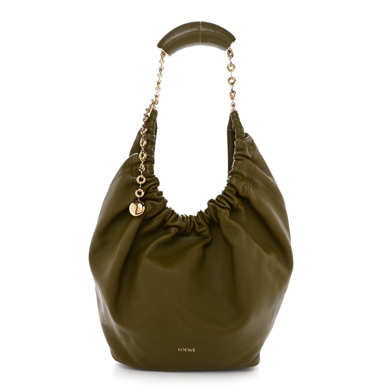 Loewe Loewe Mellow Nappa Small Squeeze Bag Olive
