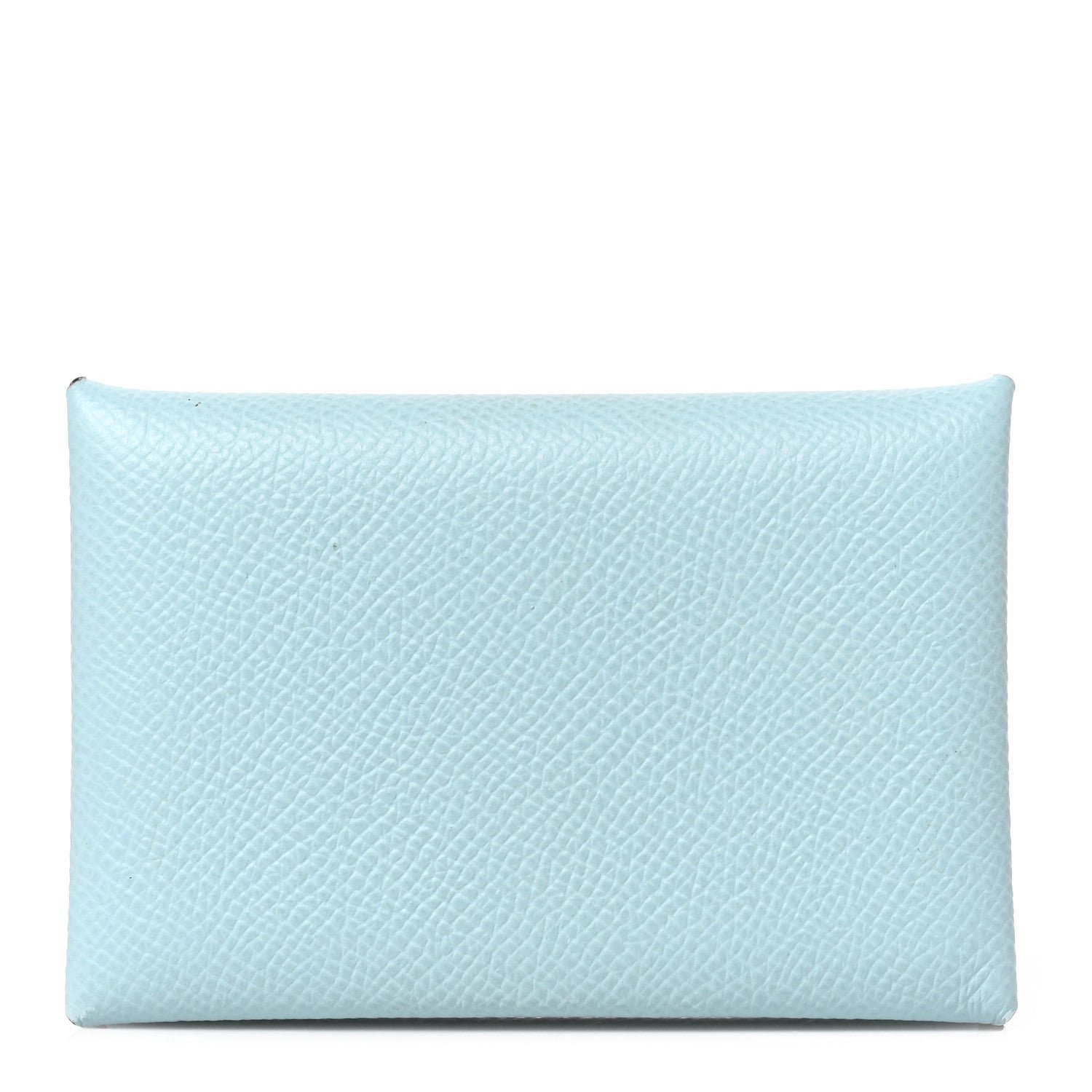 Hermes Epsom Calvi Card Case Bleu Zephyr