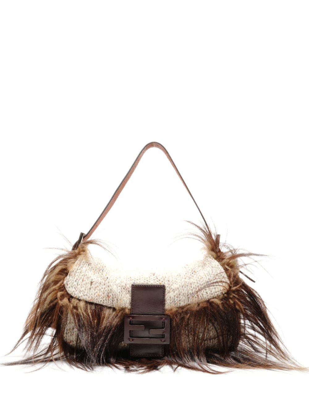 2000s knit shoulder bag