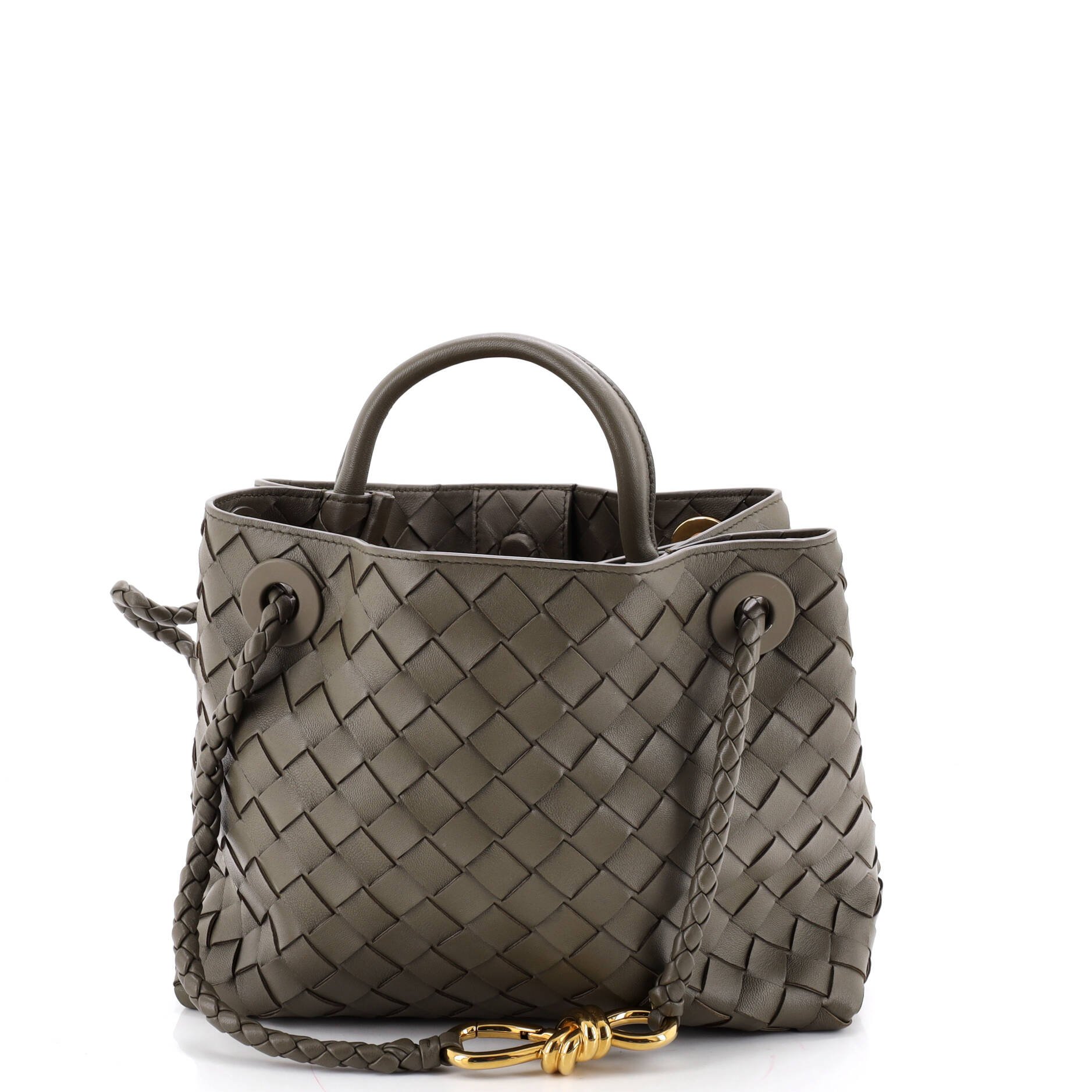 Andiamo Top Handle Bag Intrecciato Nappa Small