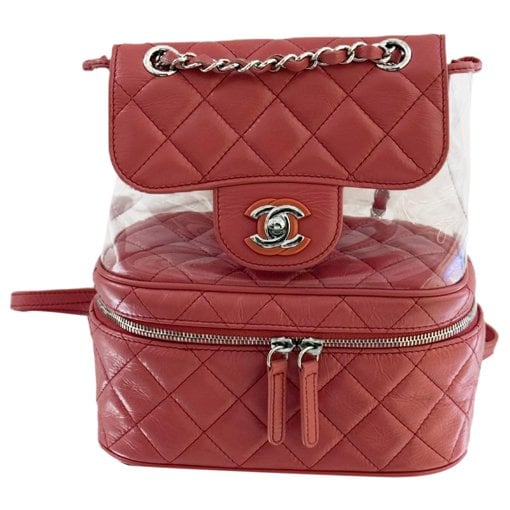 Leather backpack