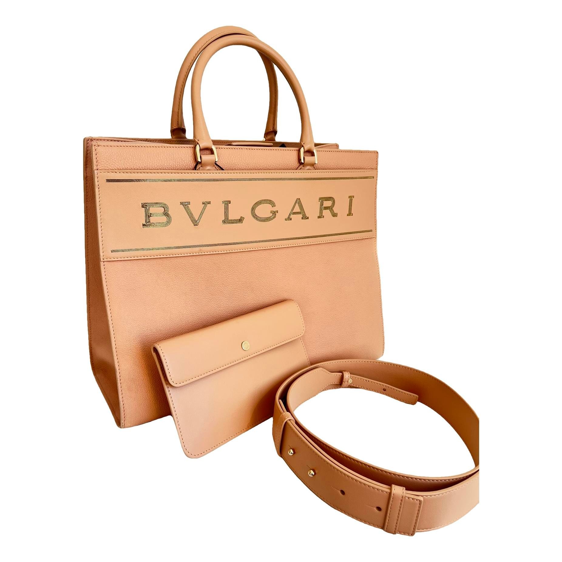 Leather tote