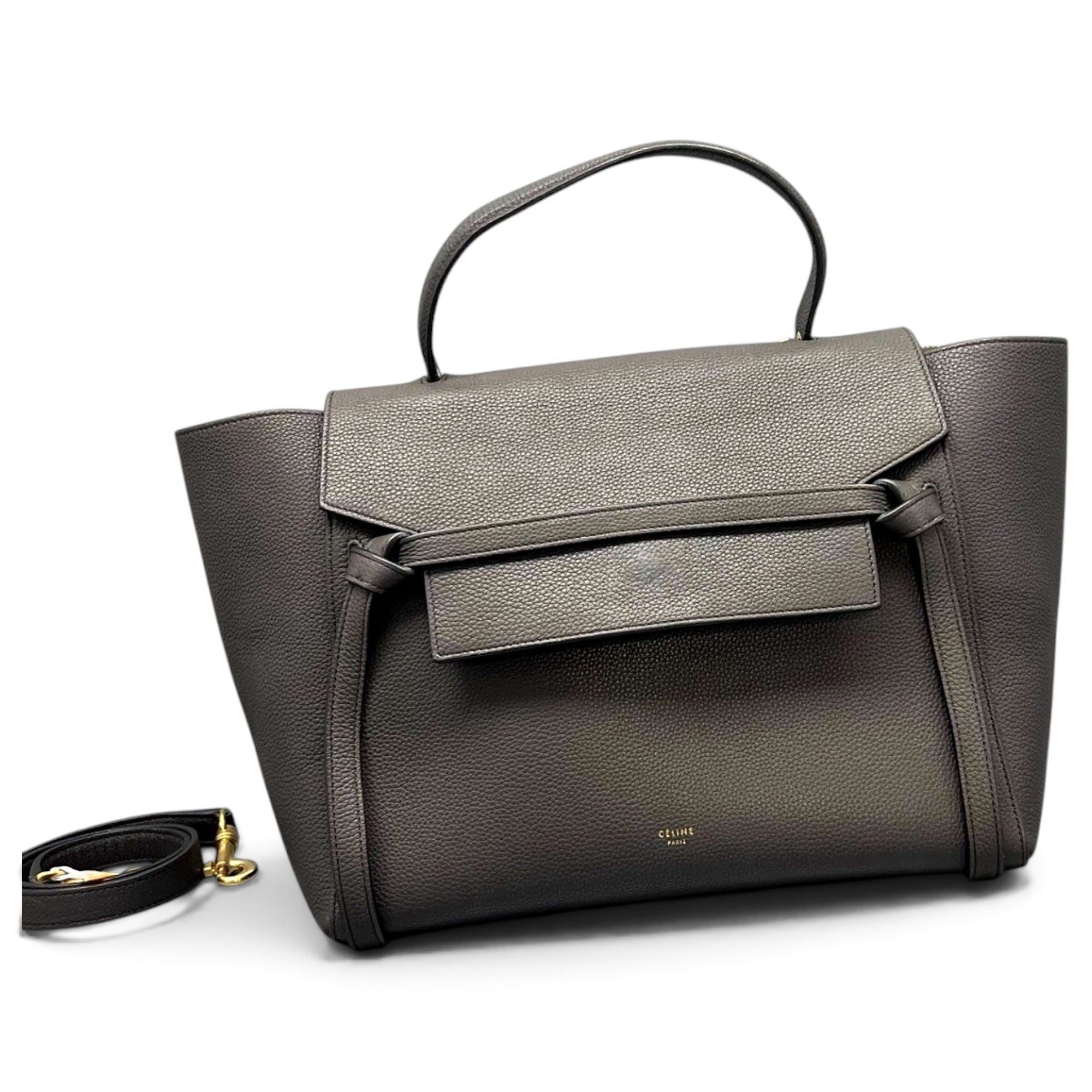 Belt leather handbag