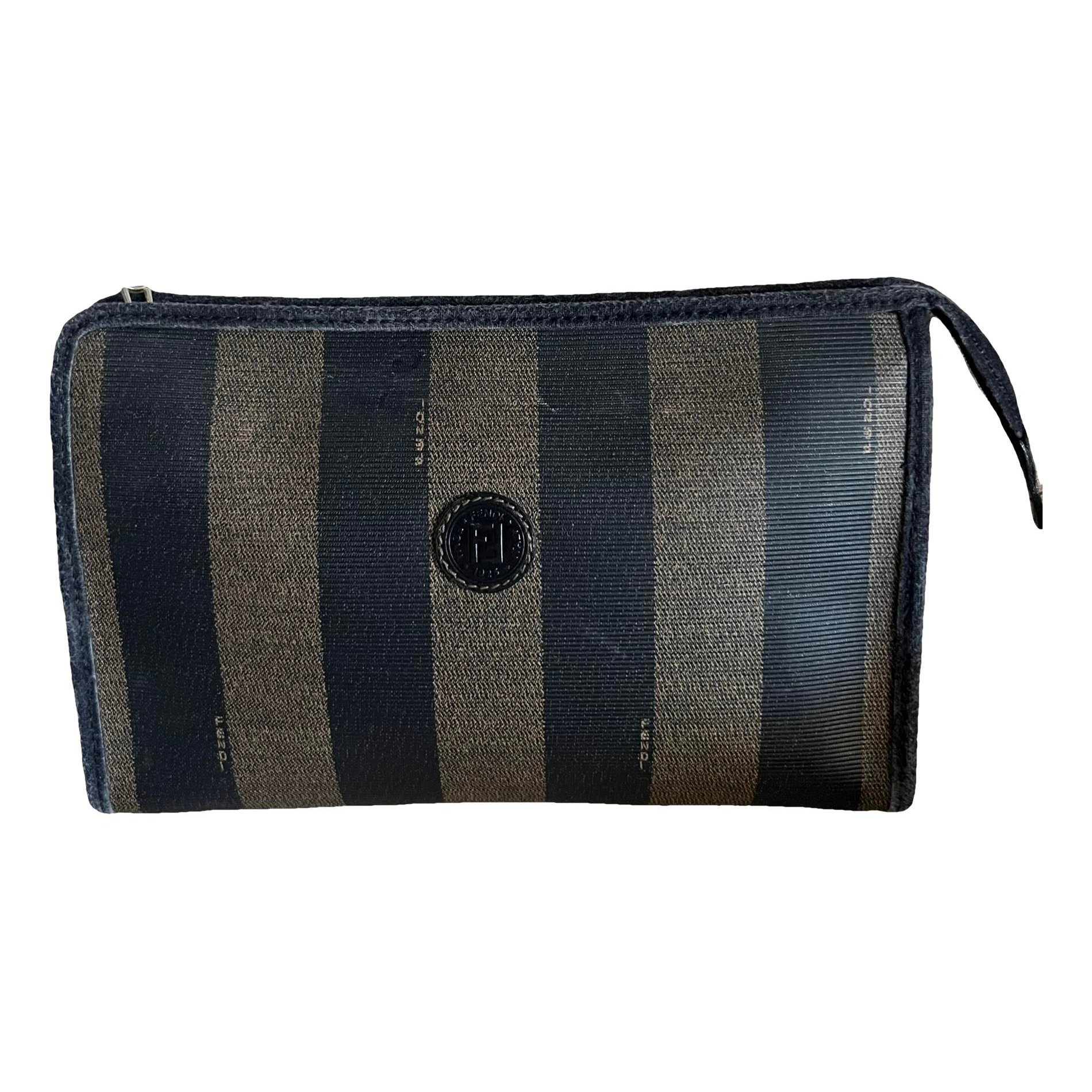 Leather clutch bag