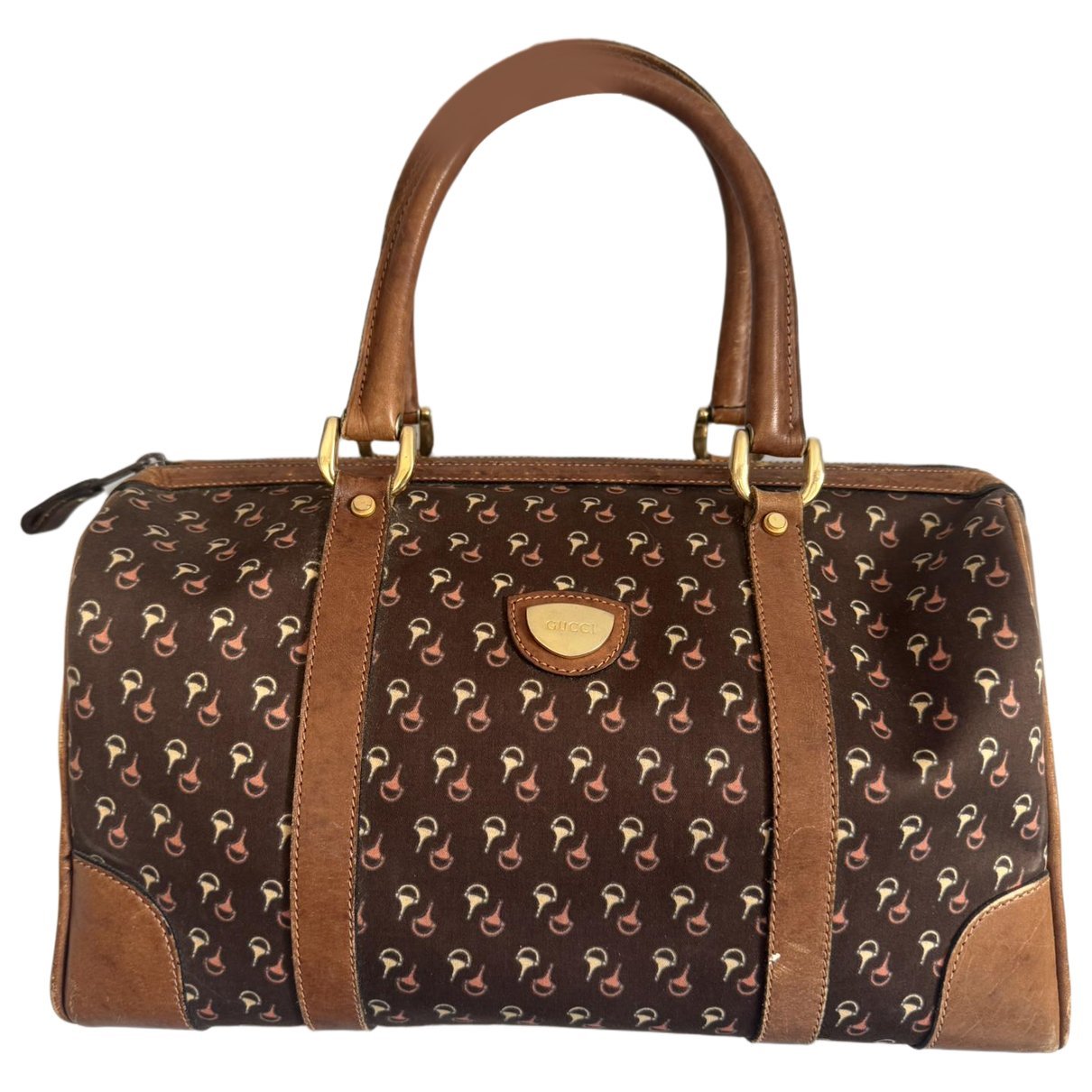 Boston leather handbag
