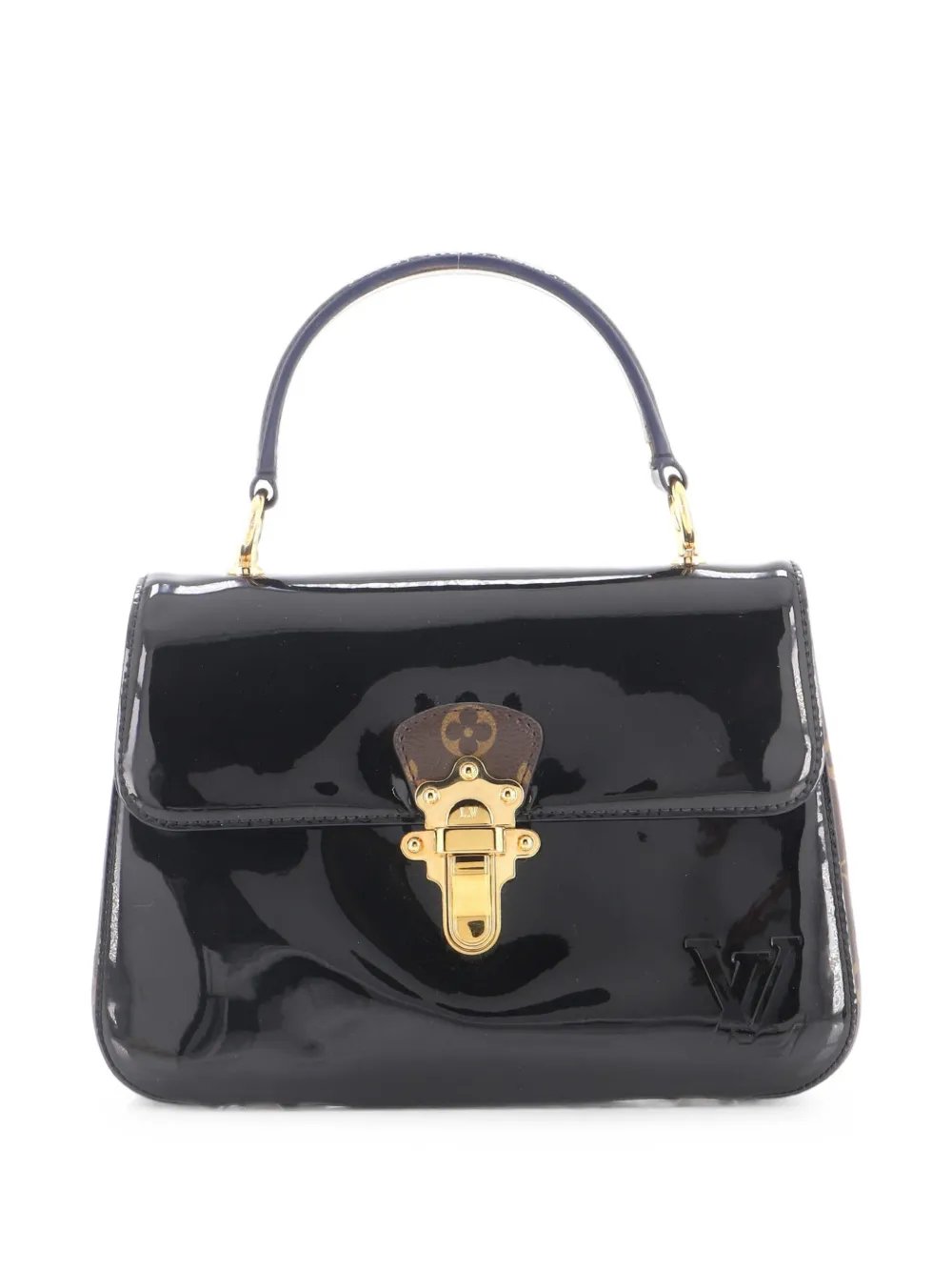 Cherrywood Handbag Vernis with Monogram Canvas PM shoulder bag