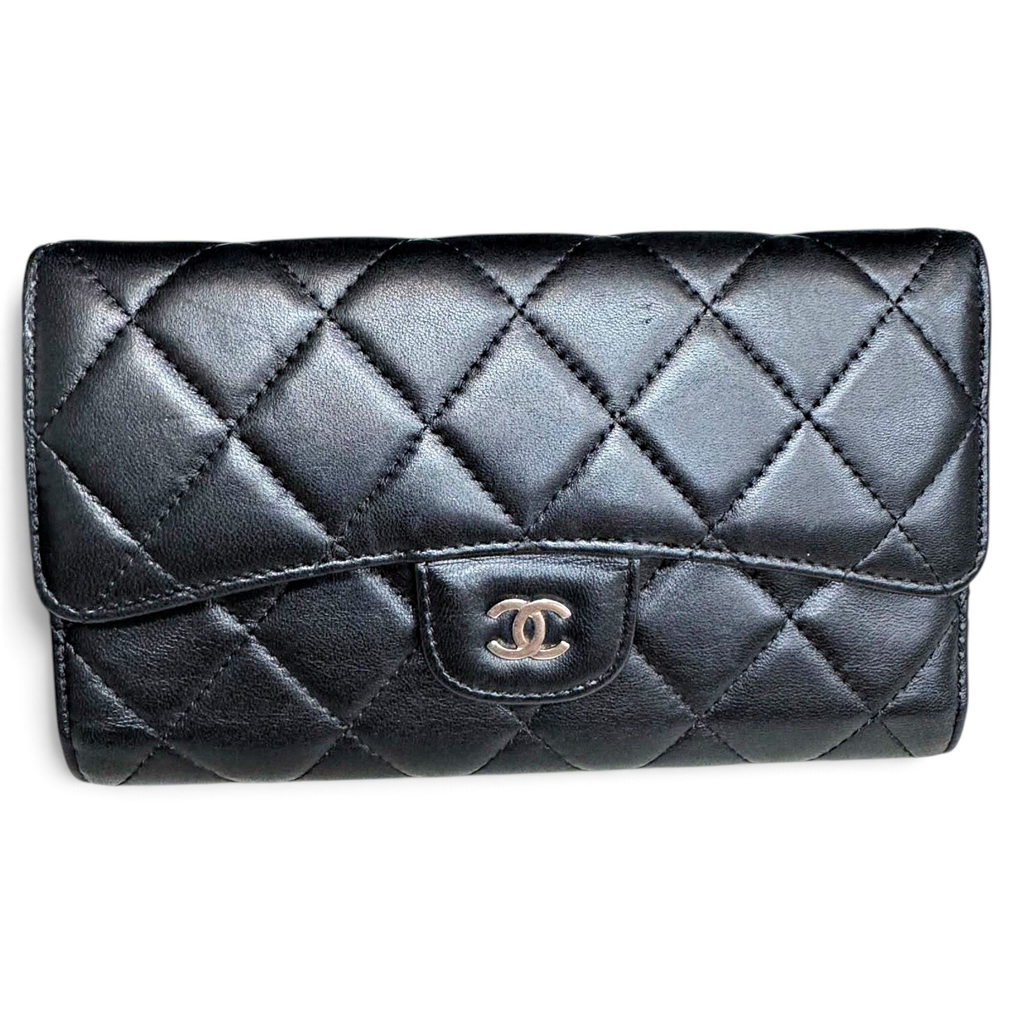 Wallet On Chain Boy Half Flap leather handbag