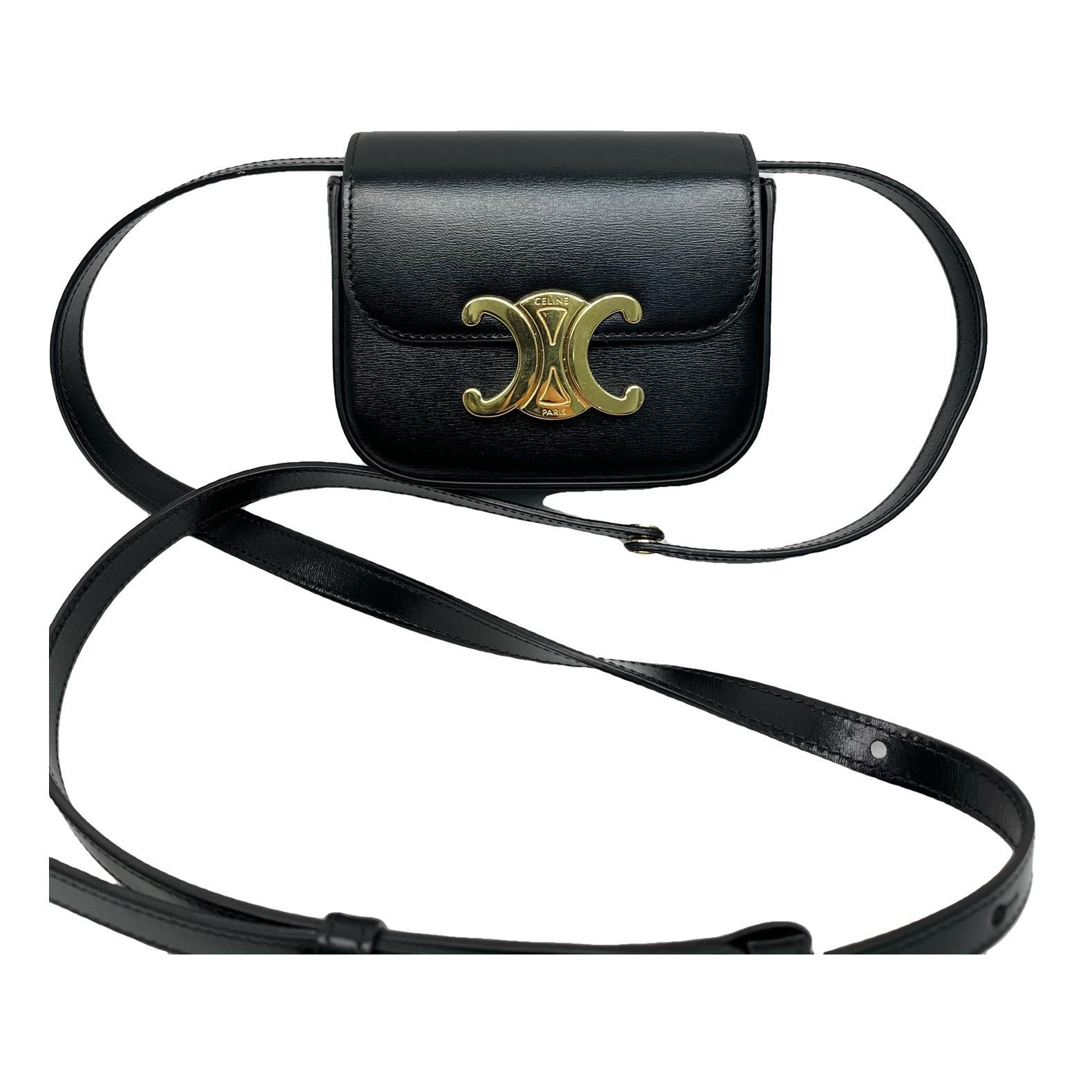 Triomphe leather handbag
