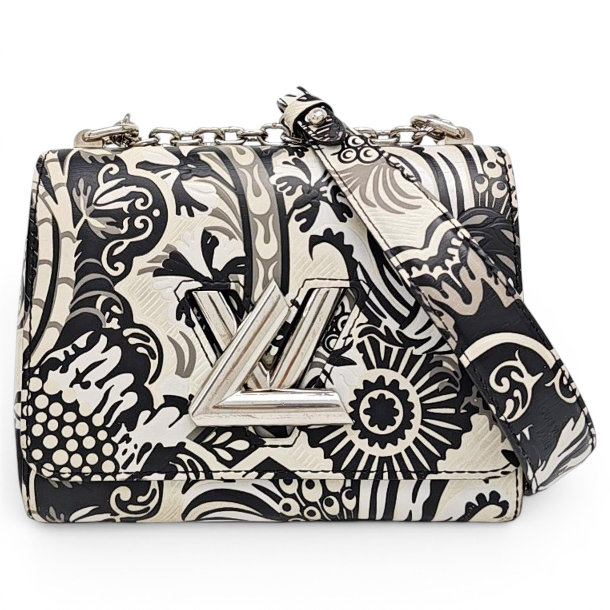 Twist leather handbag