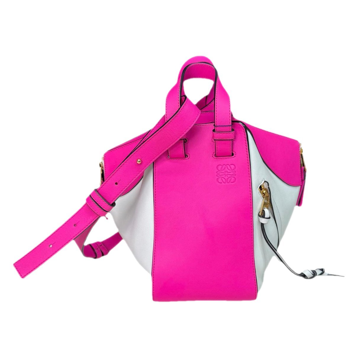 Hammock leather handbag