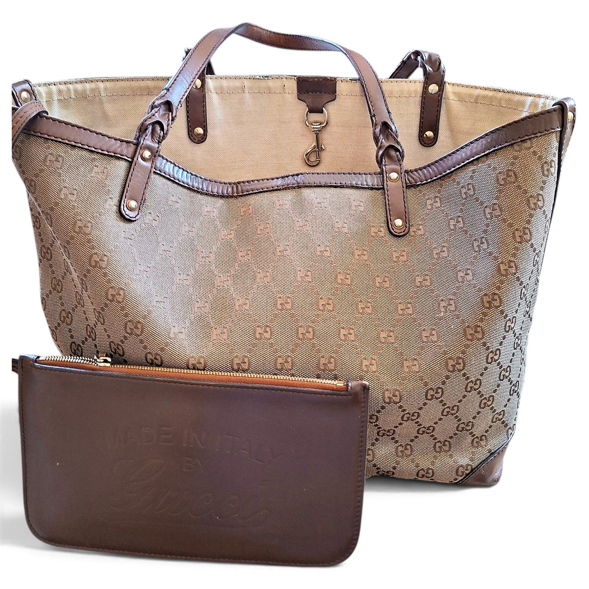 Leather tote