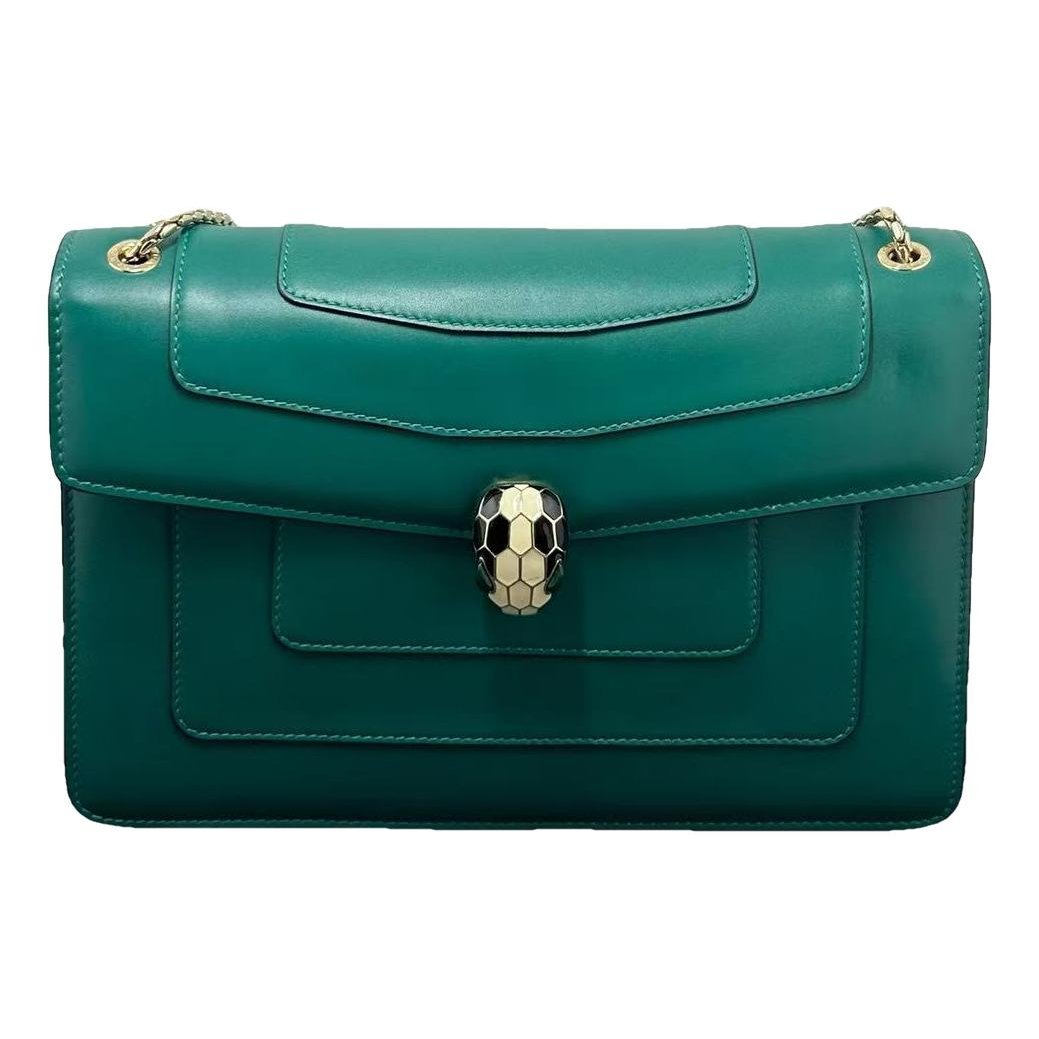 Serpenti leather handbag