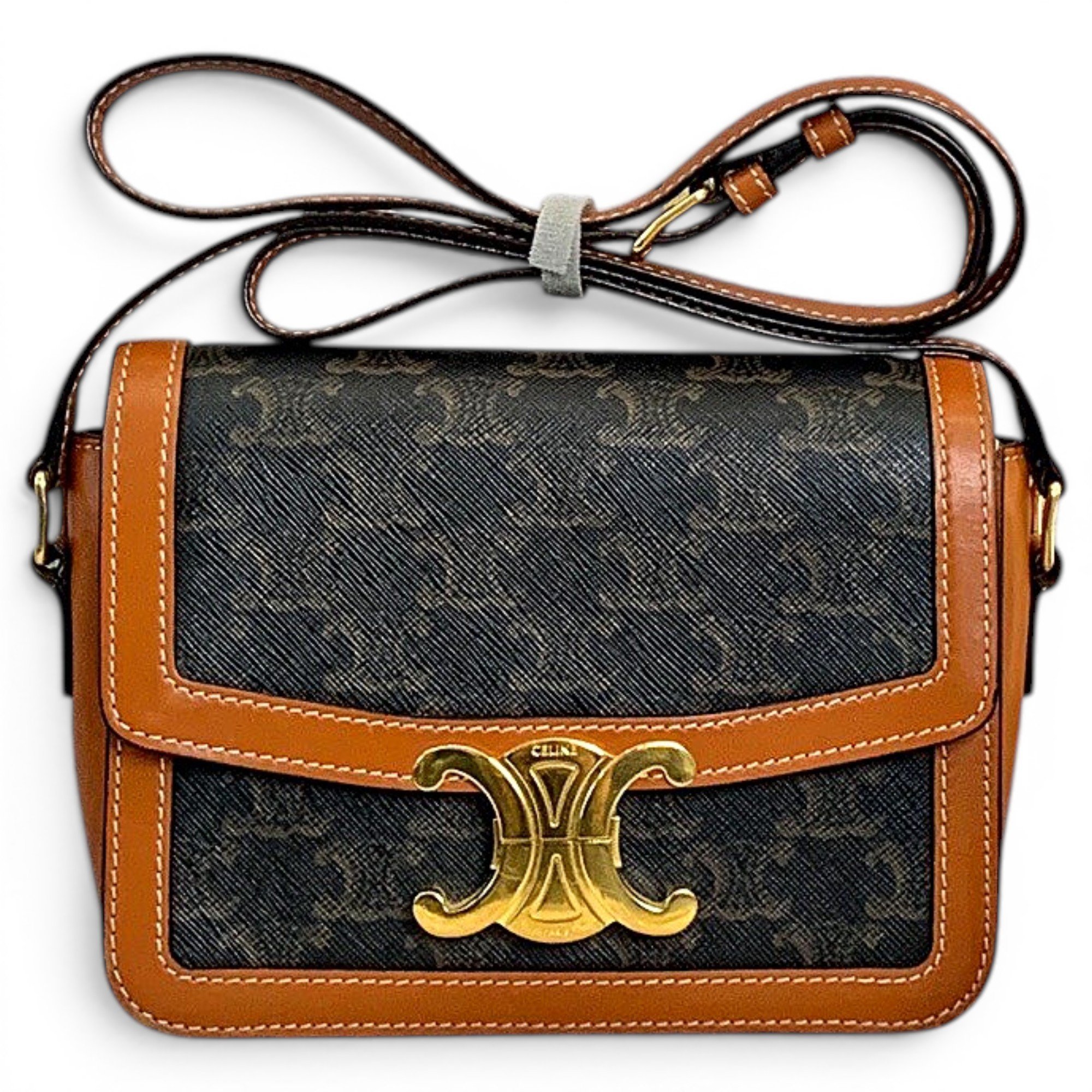 Triomphe leather handbag