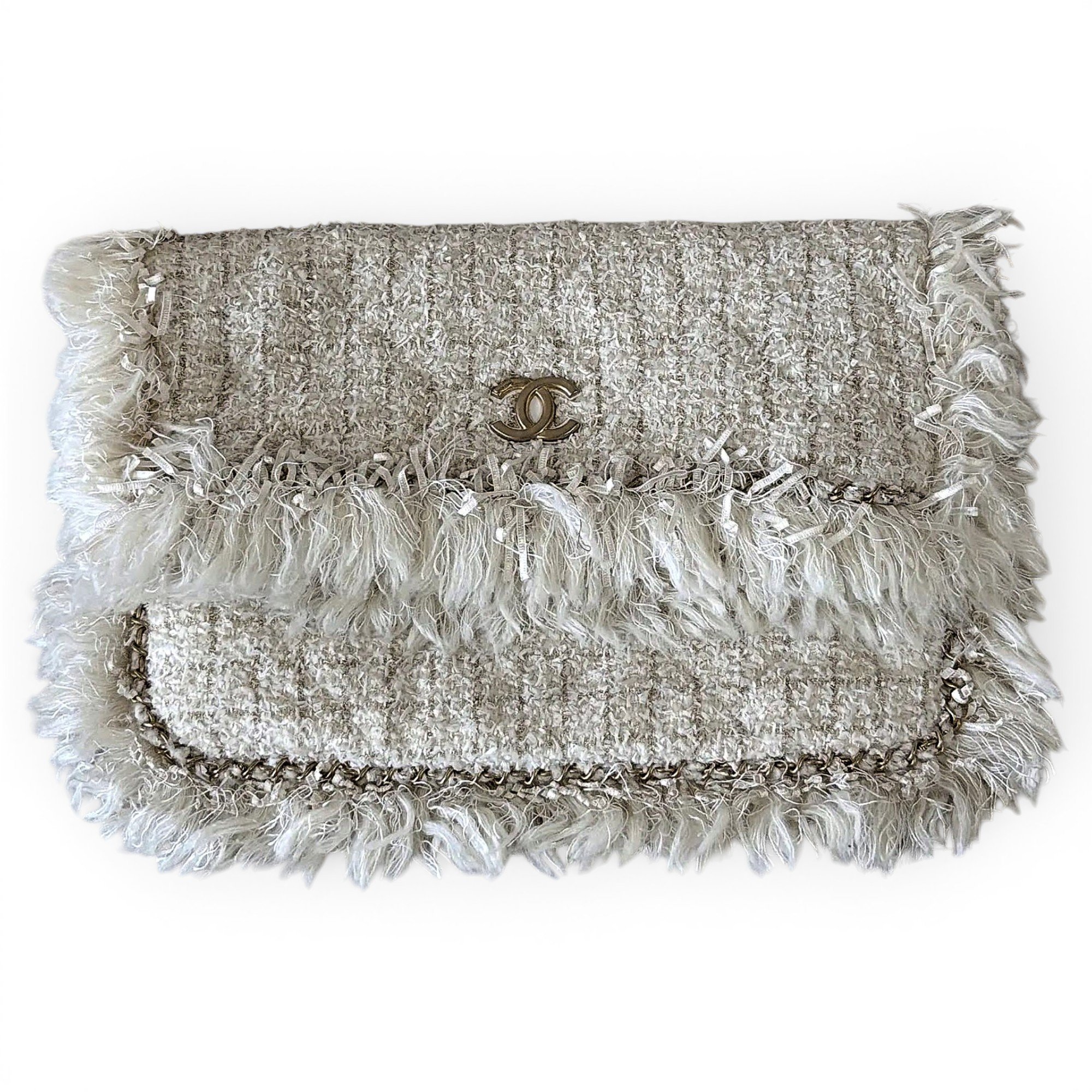 Timeless/Classique tweed clutch bag