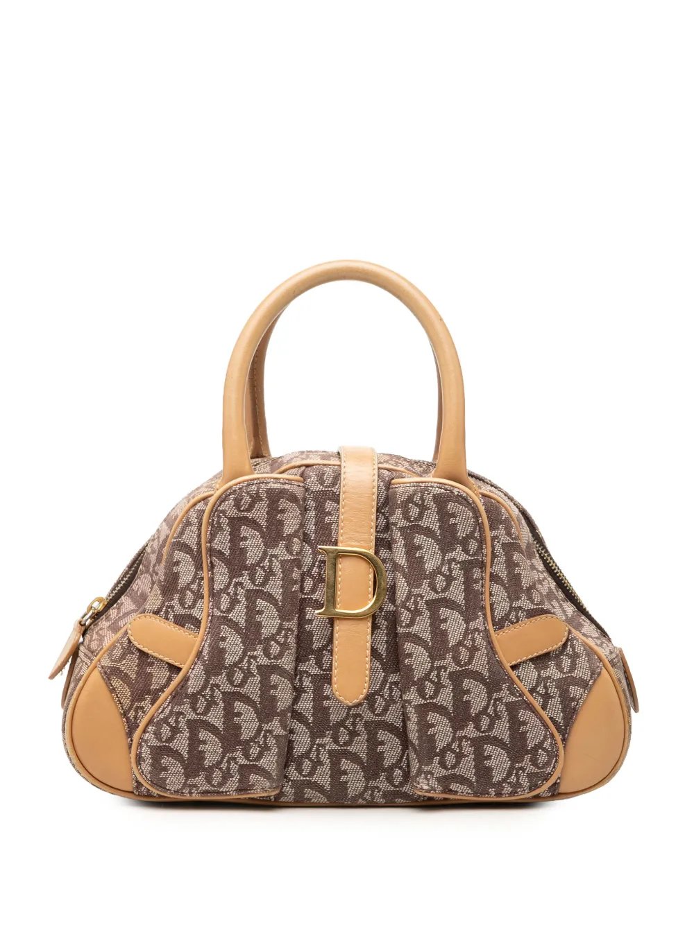 2011 Mini Diorissimo Canvas Double Saddle Bowler Bag handbag