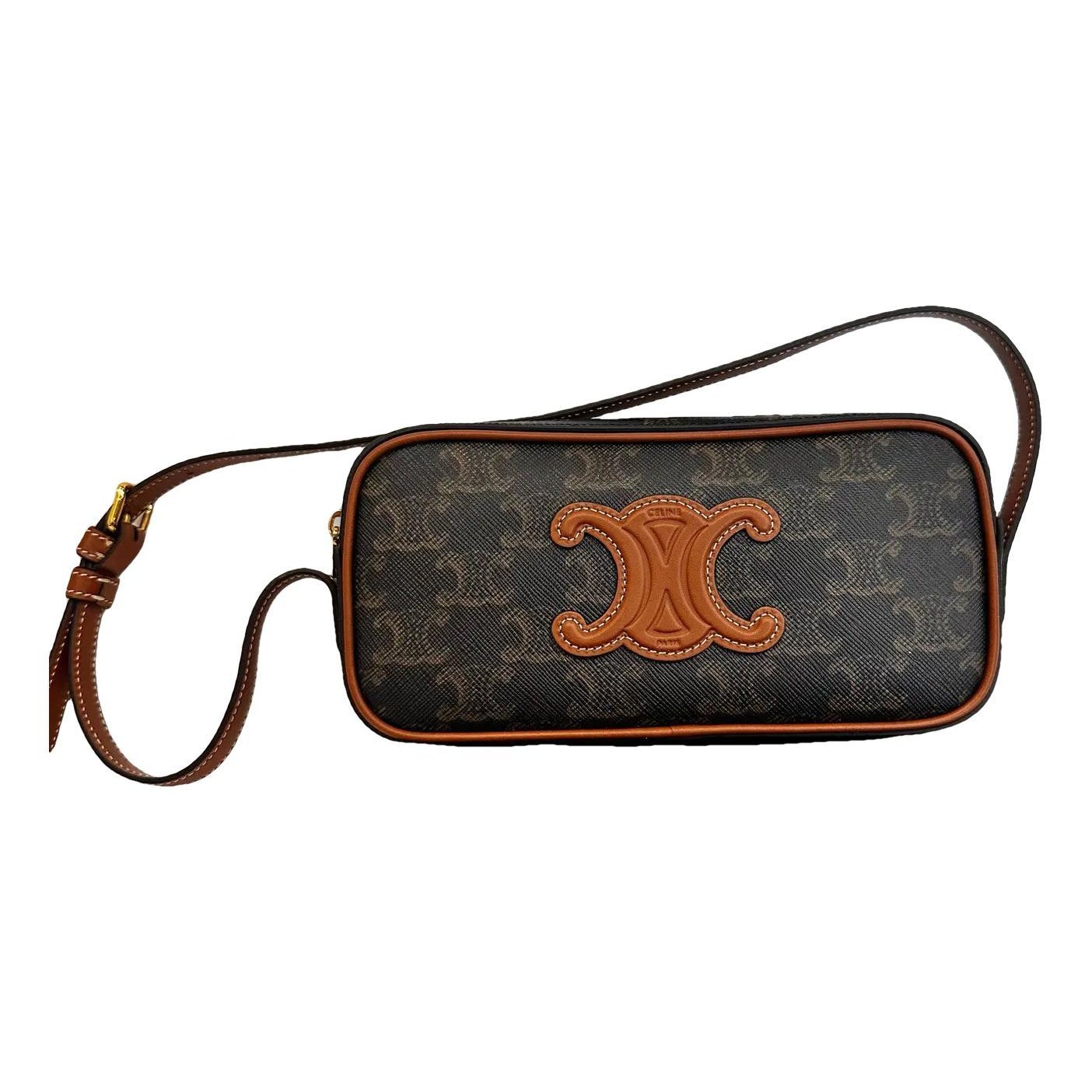 Triomphe leather handbag