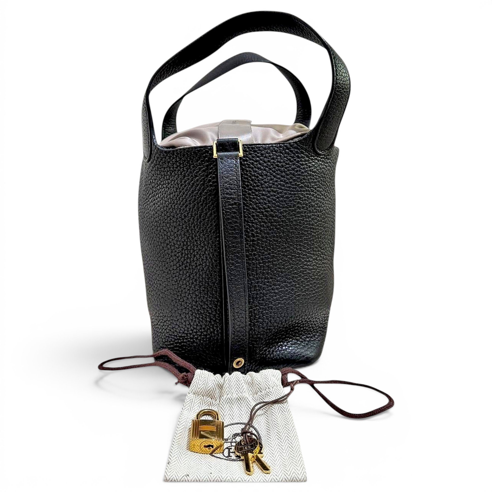 Picotin leather handbag
