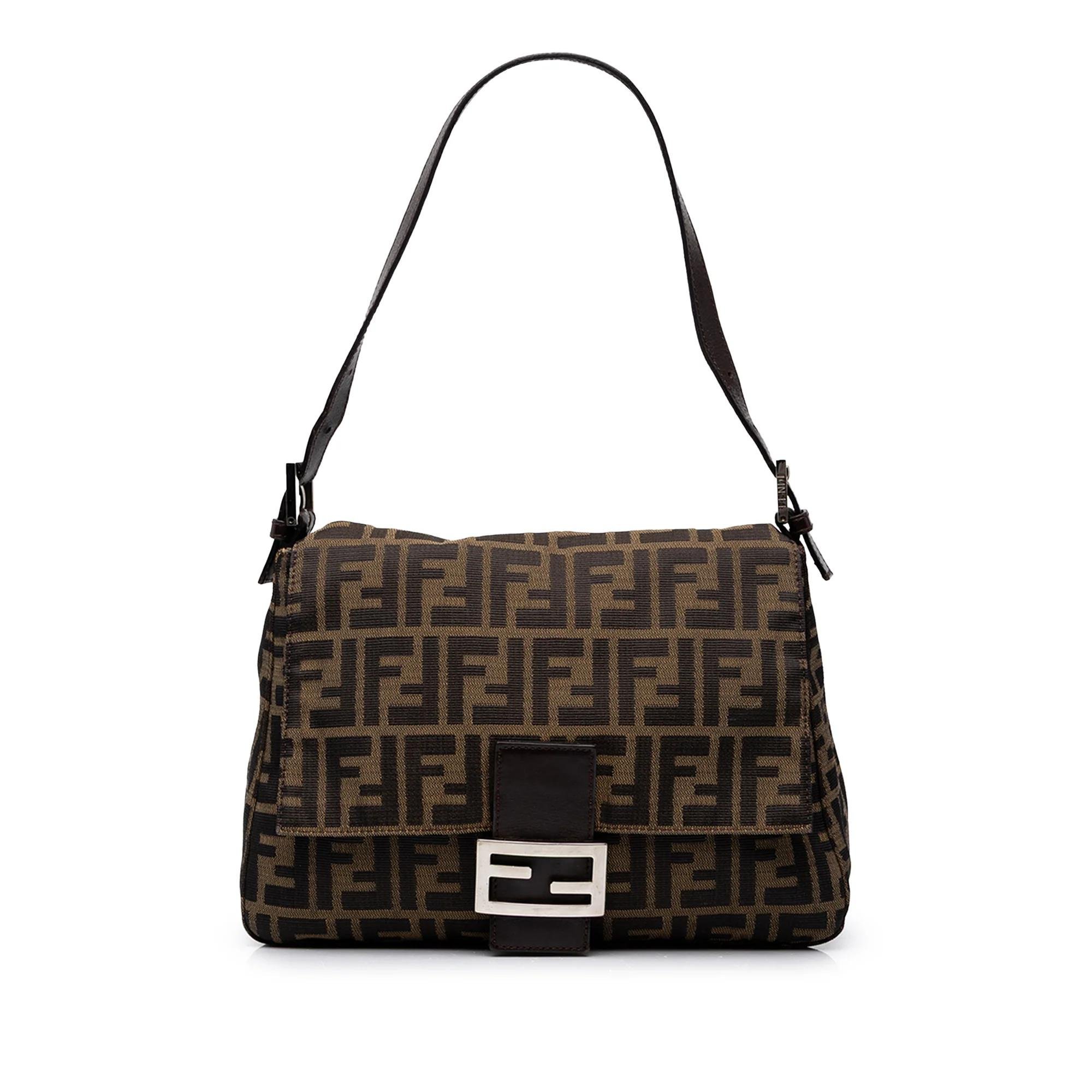 Pocket leather handbag