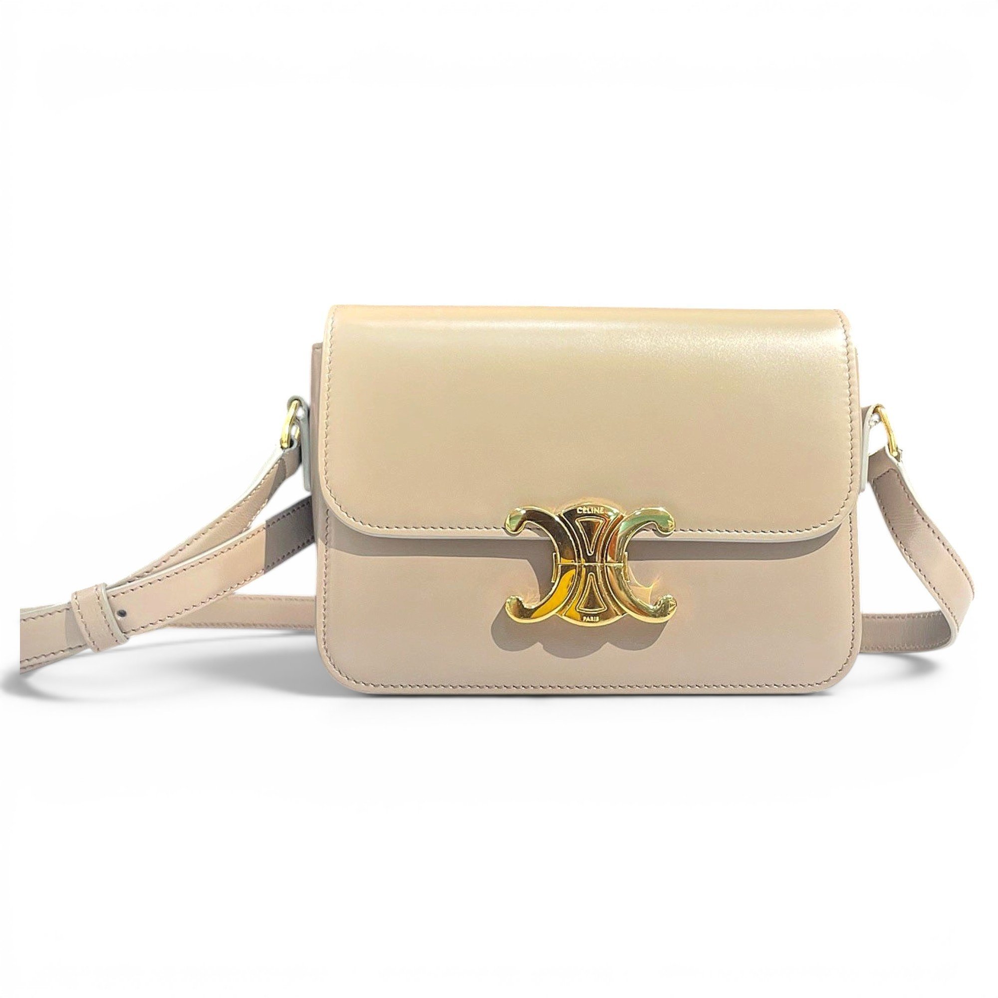 Triomphe leather handbag