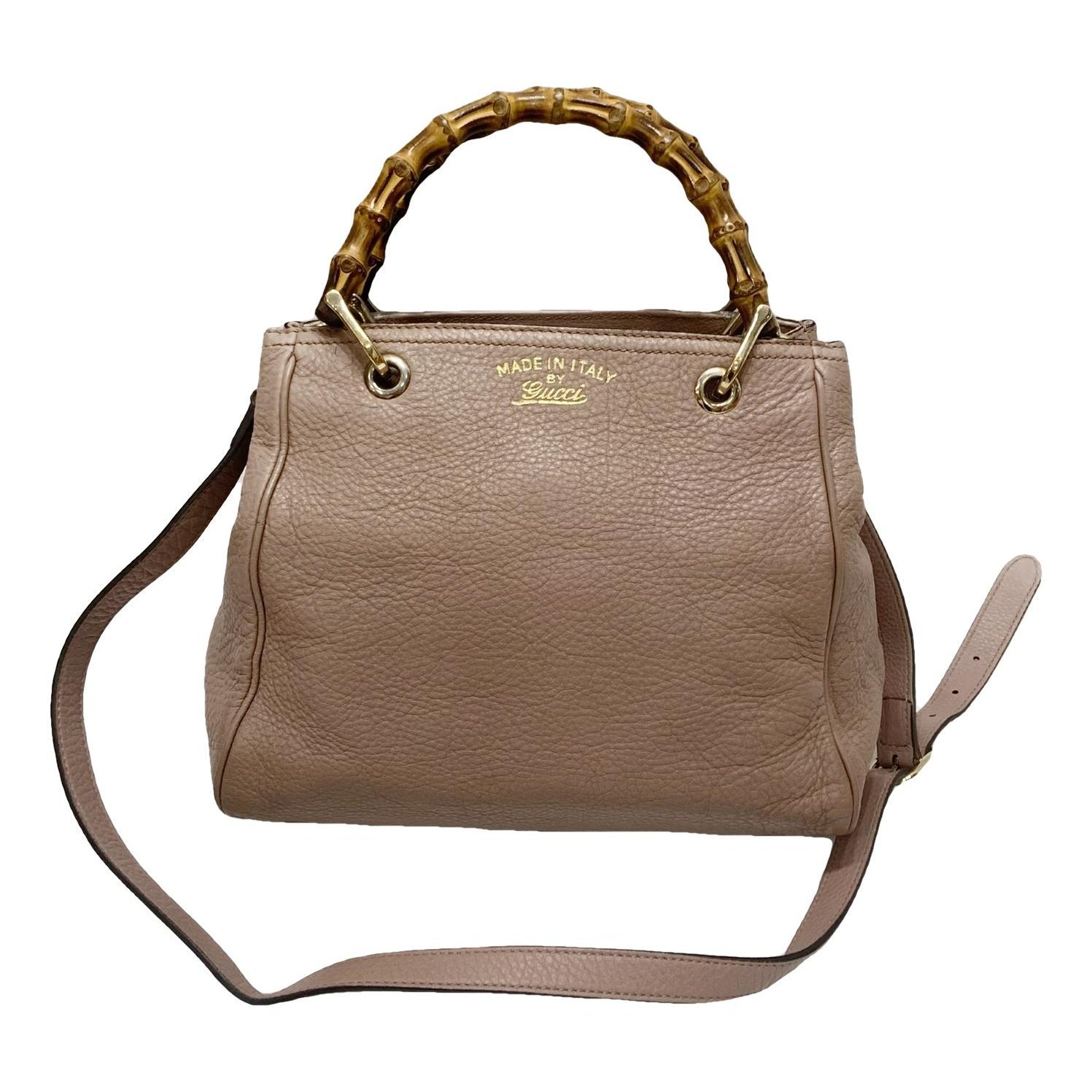 Bamboo Shopper leather tote