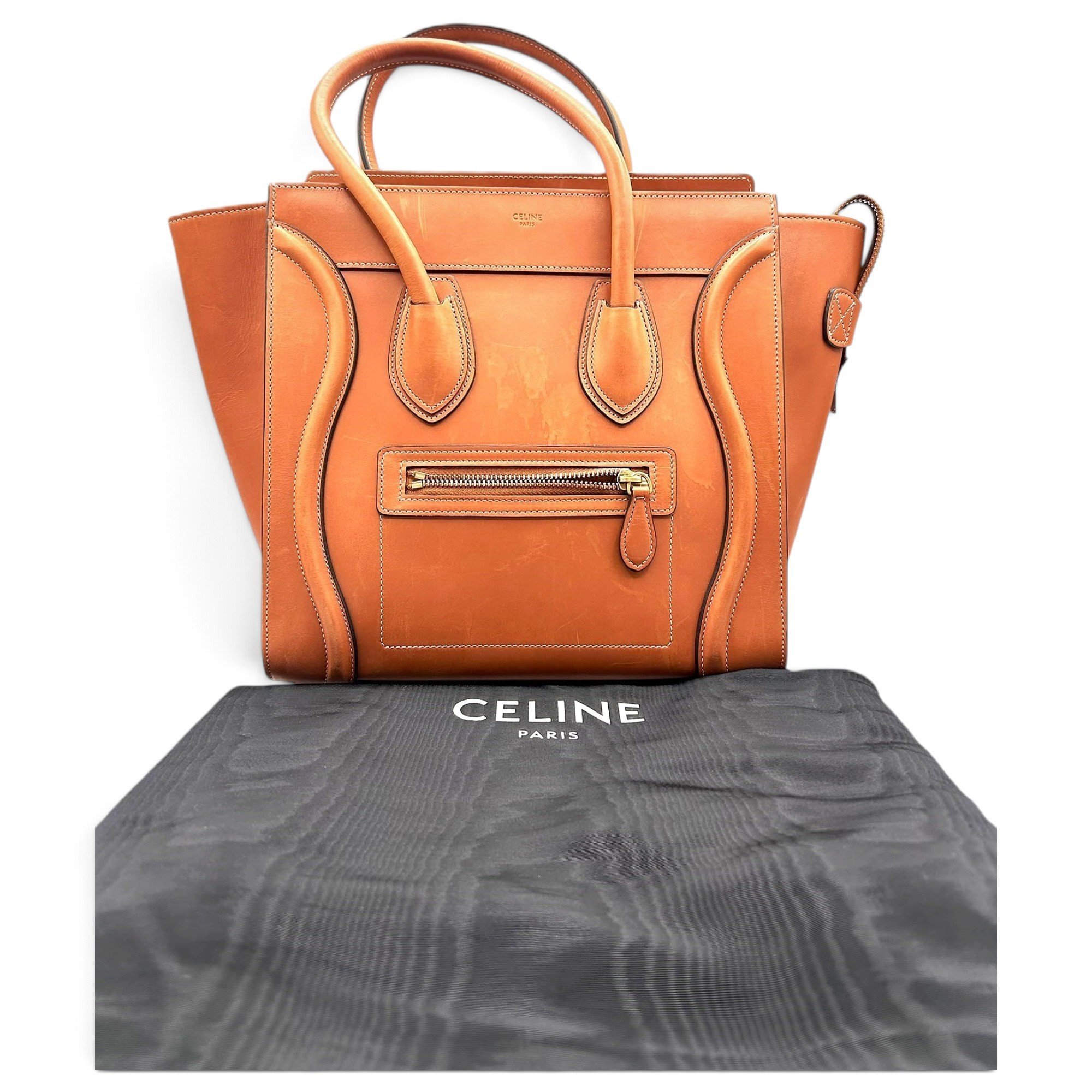 Celine Luggage leather tote
