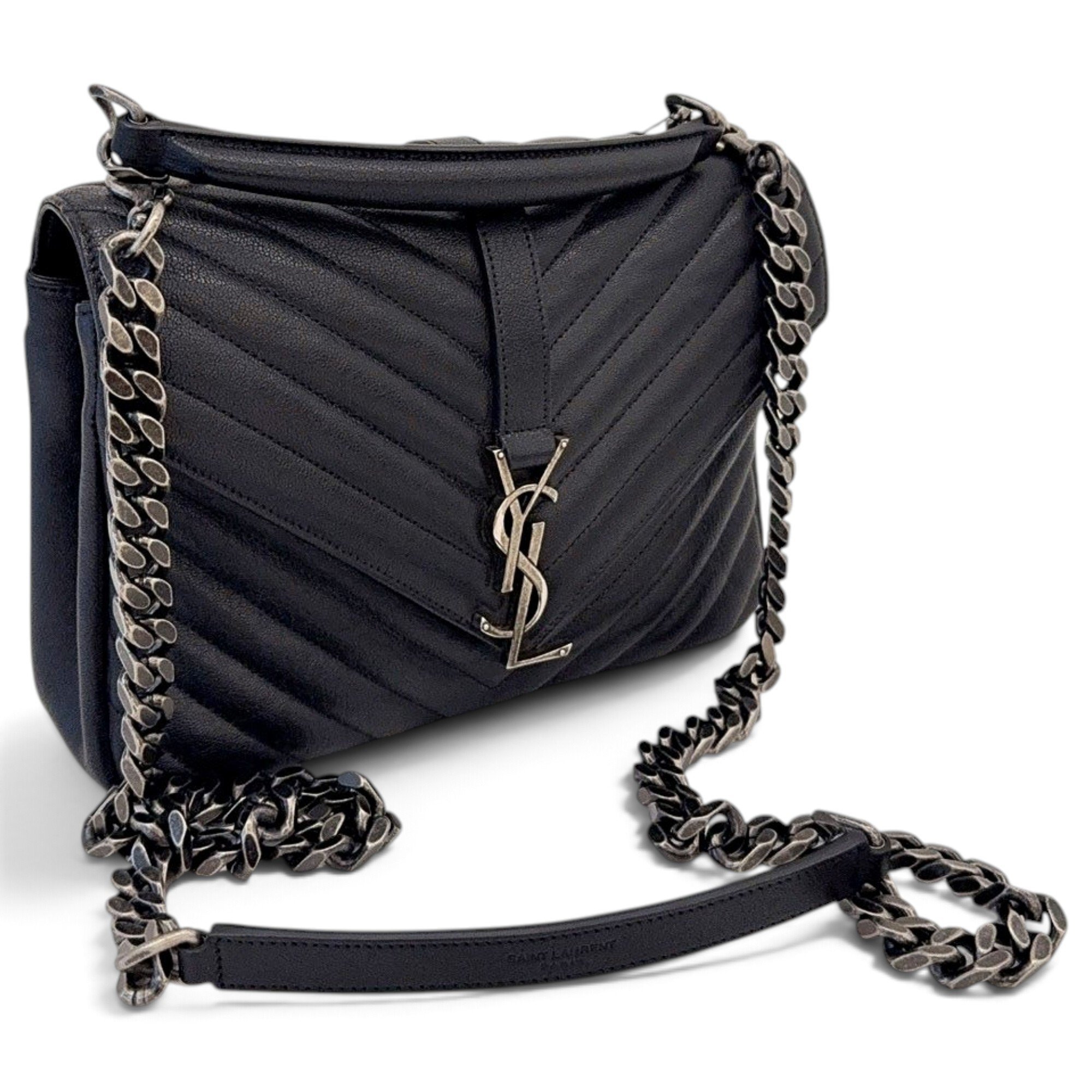 Collége monogramme leather handbag