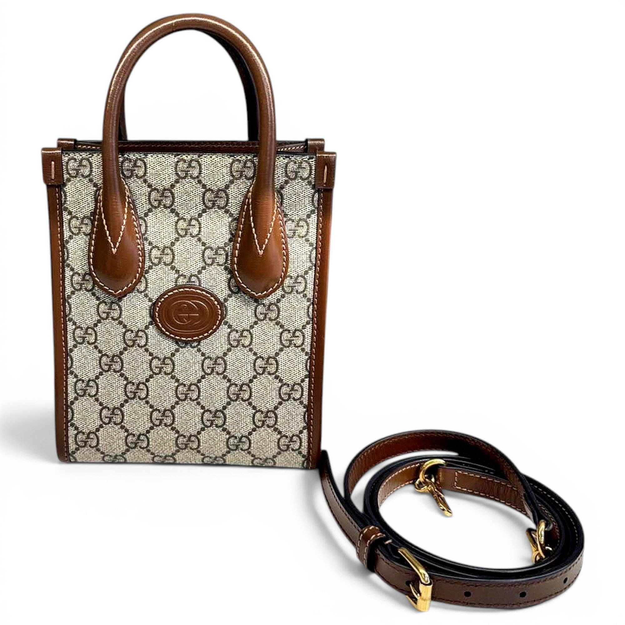 Horsebit 1955 Vertical cloth handbag