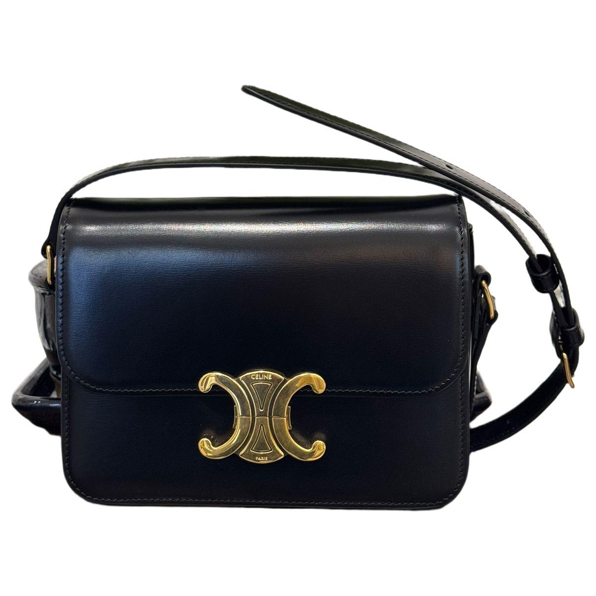 Triomphe leather crossbody bag