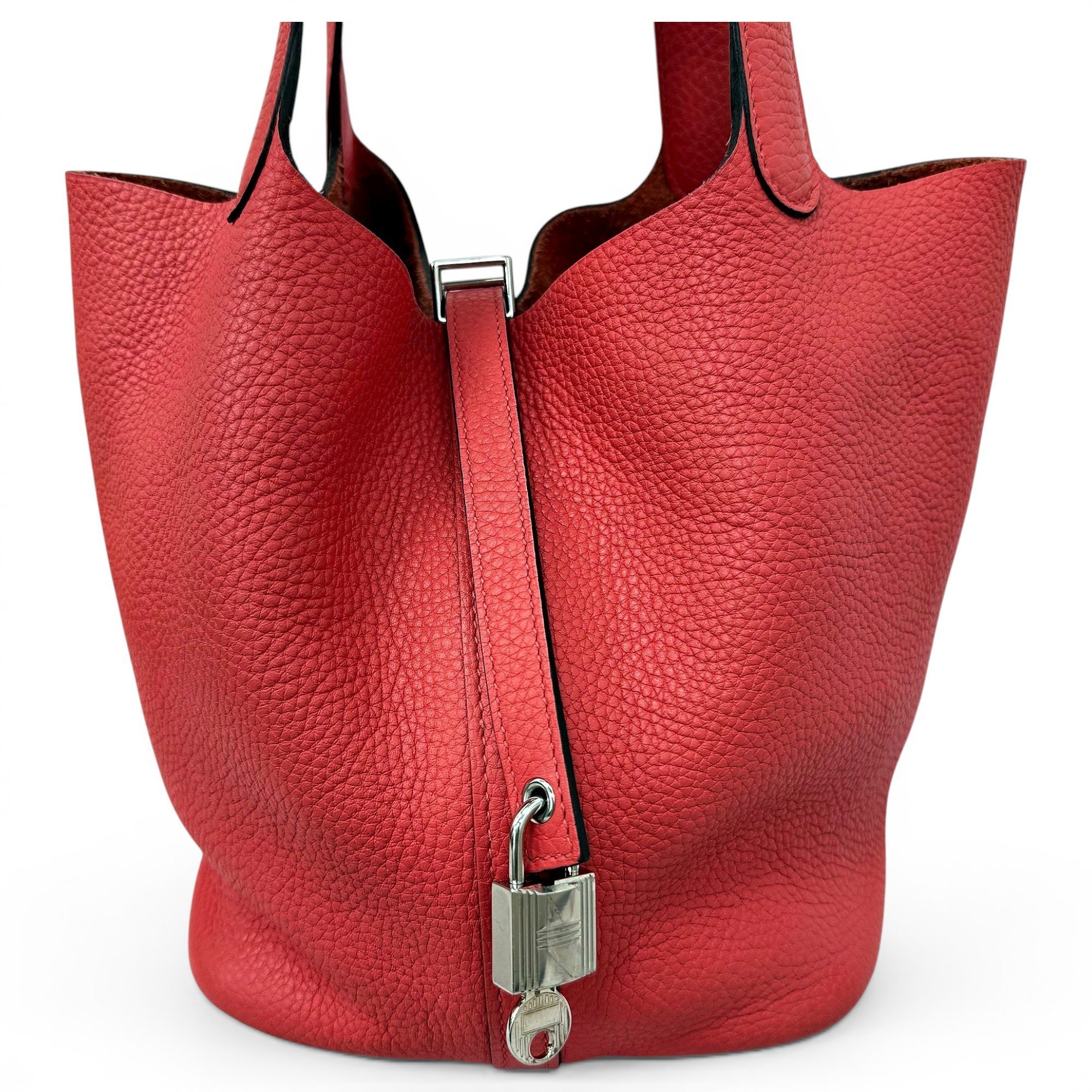 Picotin leather handbag