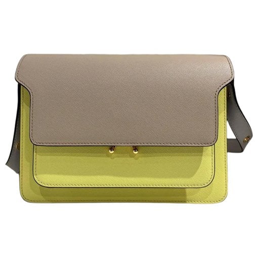 Marni Trunk leather crossbody bag