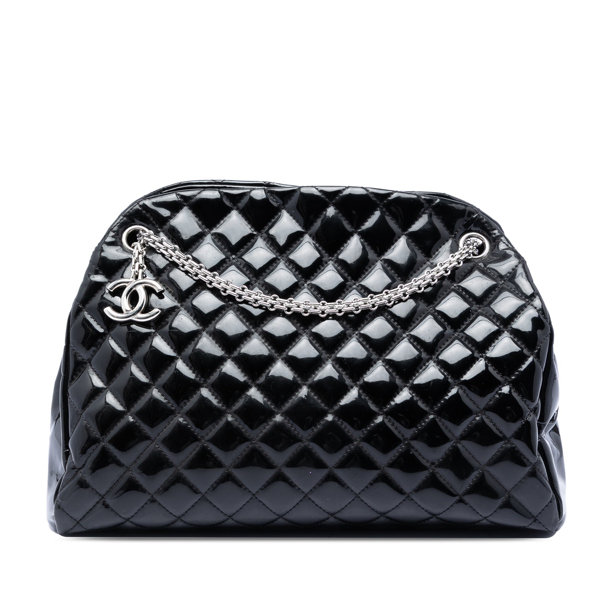 Patent leather bowling bag