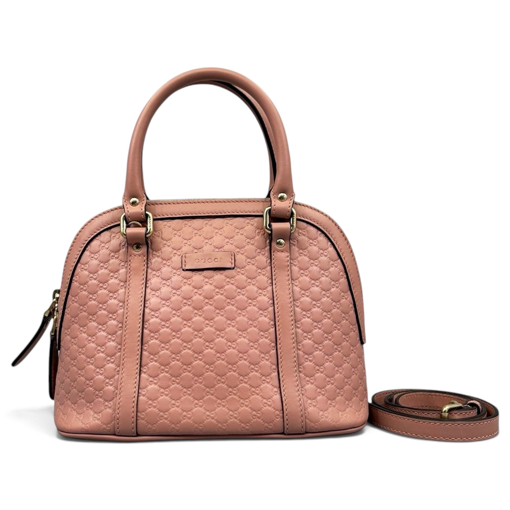 Dôme leather handbag