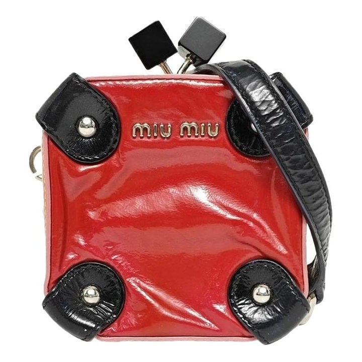 Patent leather handbag