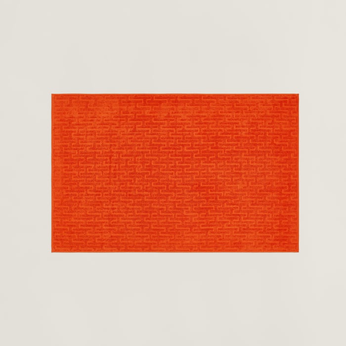Orange Feu Stairs Bath Towel