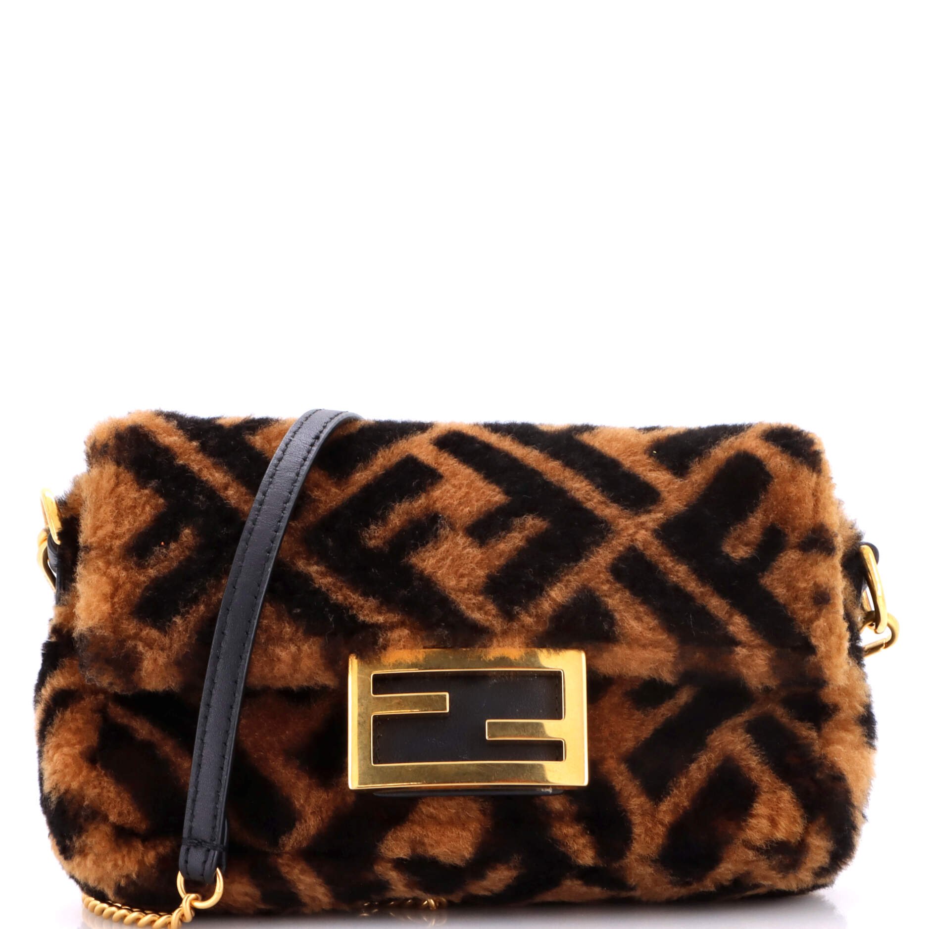 Baguette NM Bag Zucca Shearling Mini