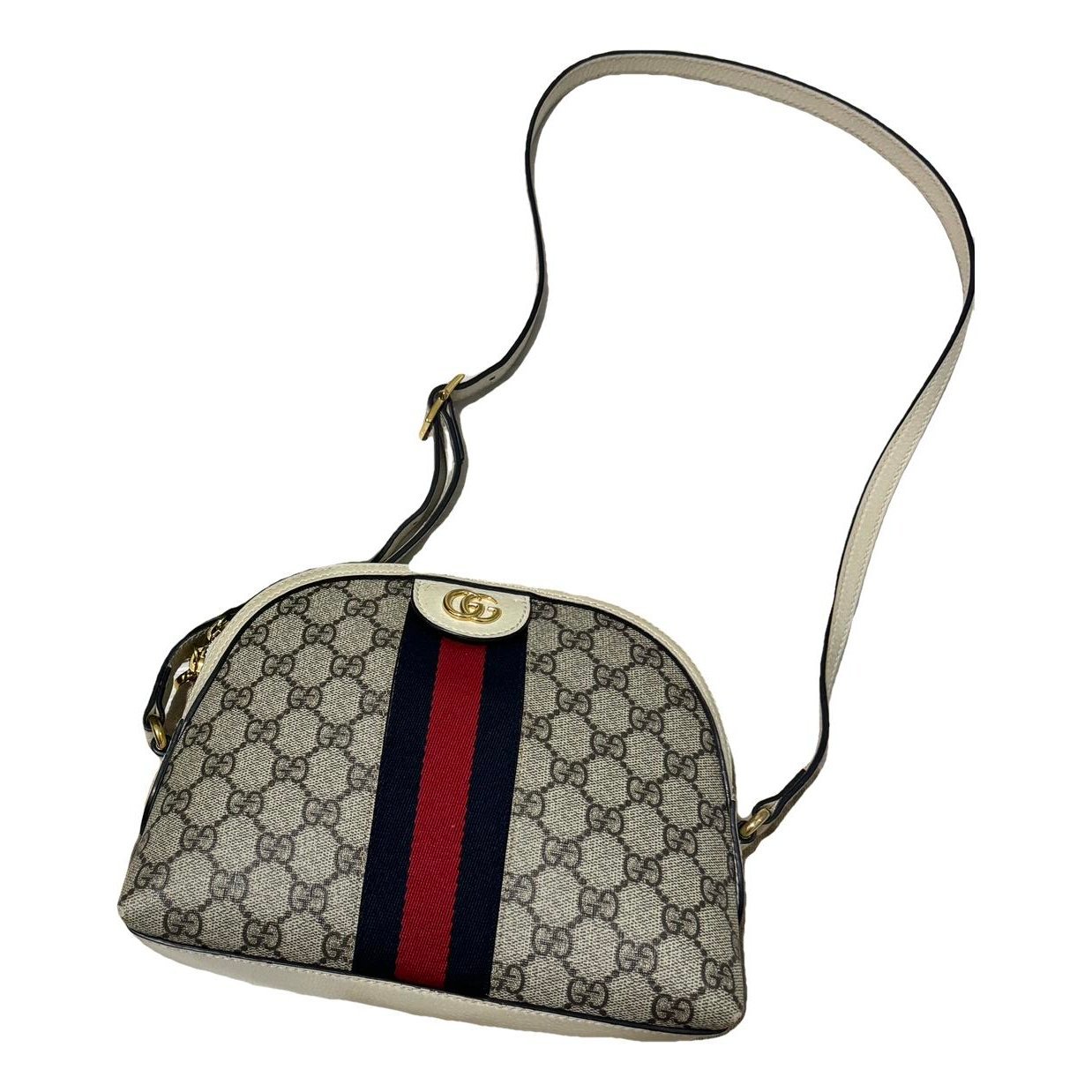 Ophidia Dome linen handbag