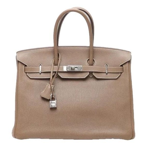 Birkin 35 leather handbag