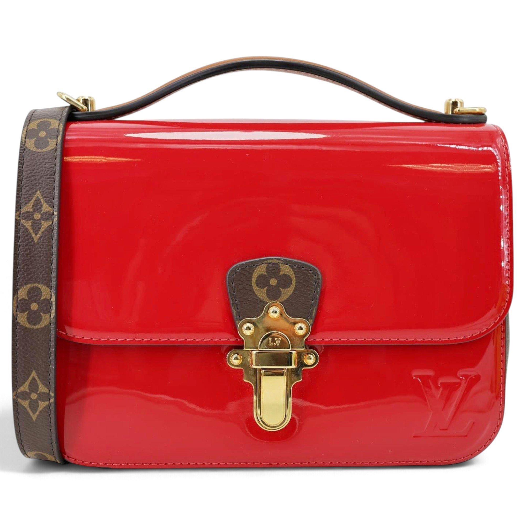 Cherrywood leather crossbody bag