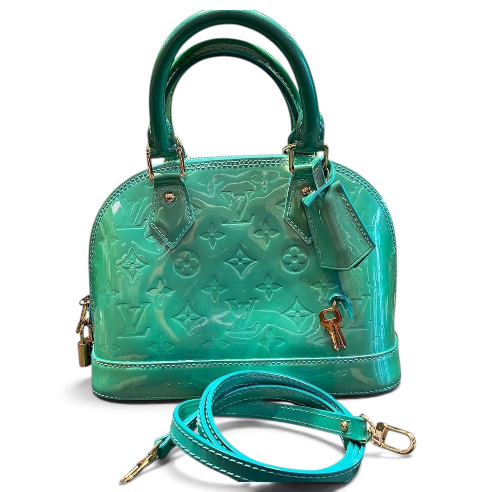 Louis Vuitton Alma BB leather handbag