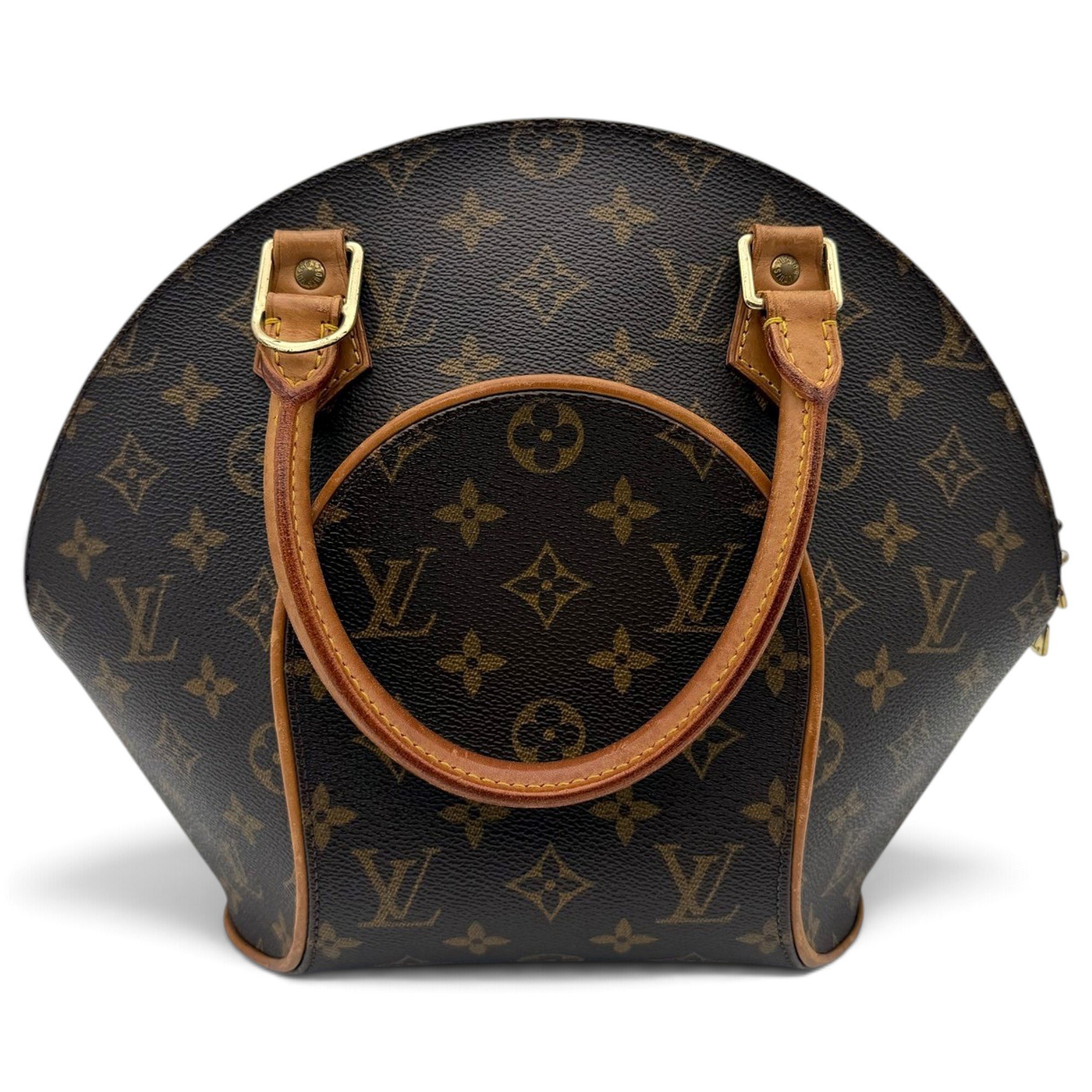 Ellipse leather handbag
