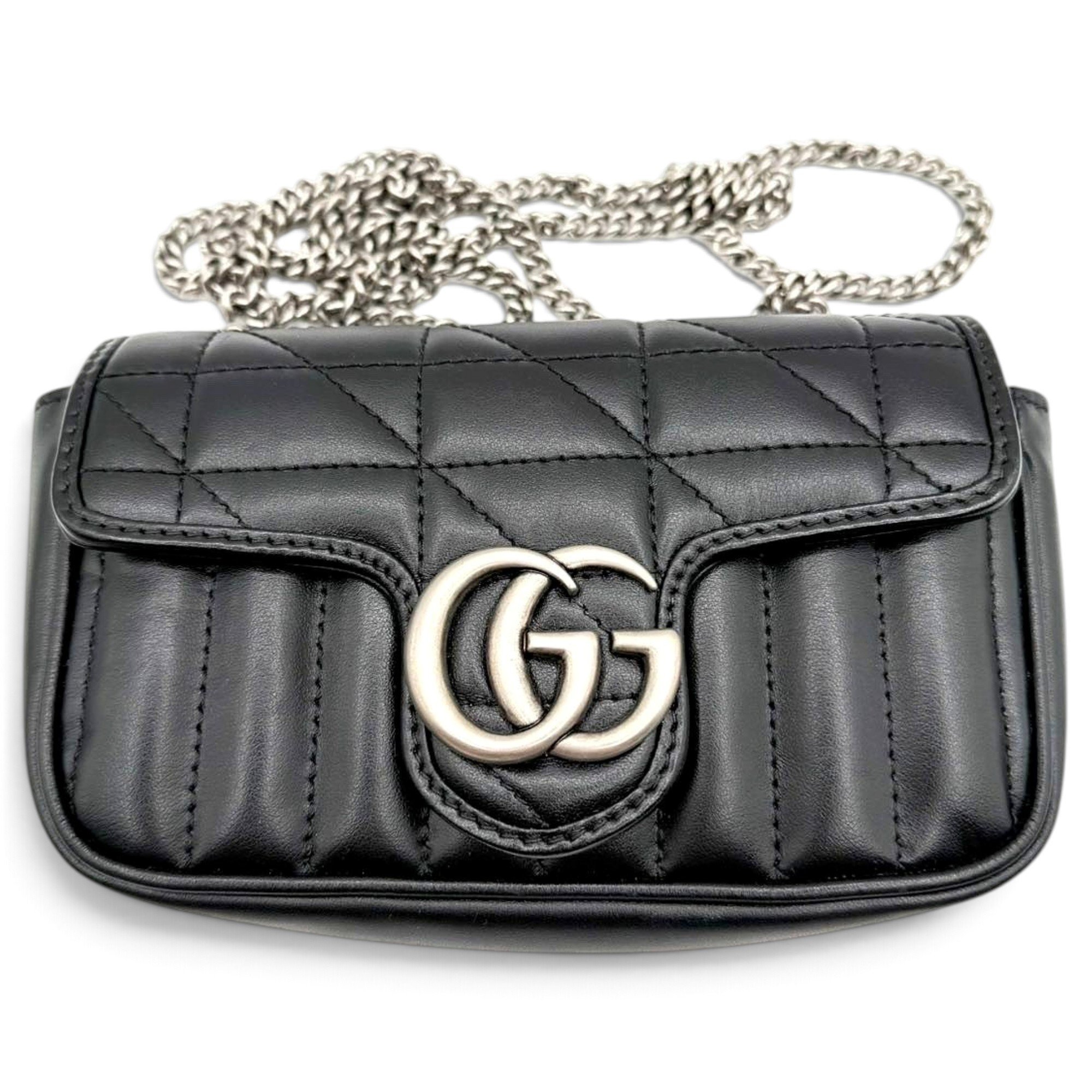 GG Marmont Chain Flap leather crossbody bag