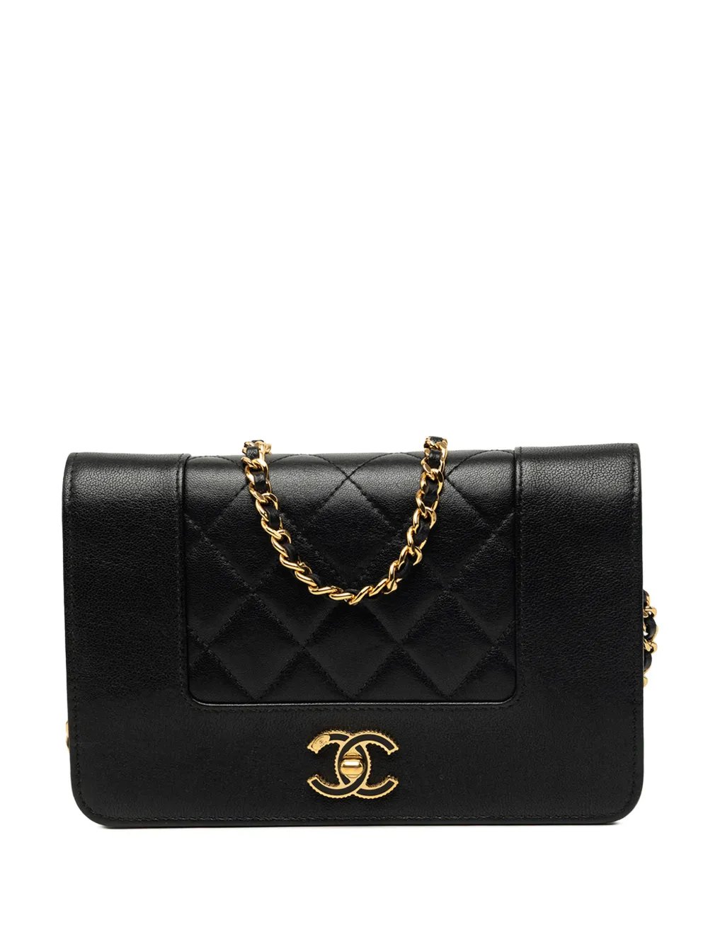 2016-2017 Quilted Lambskin Mademoiselle Wallet on Chain crossbody bag