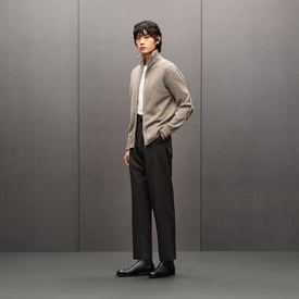 "Maillon Chaine d'Ancre" zipped cashmere jacket