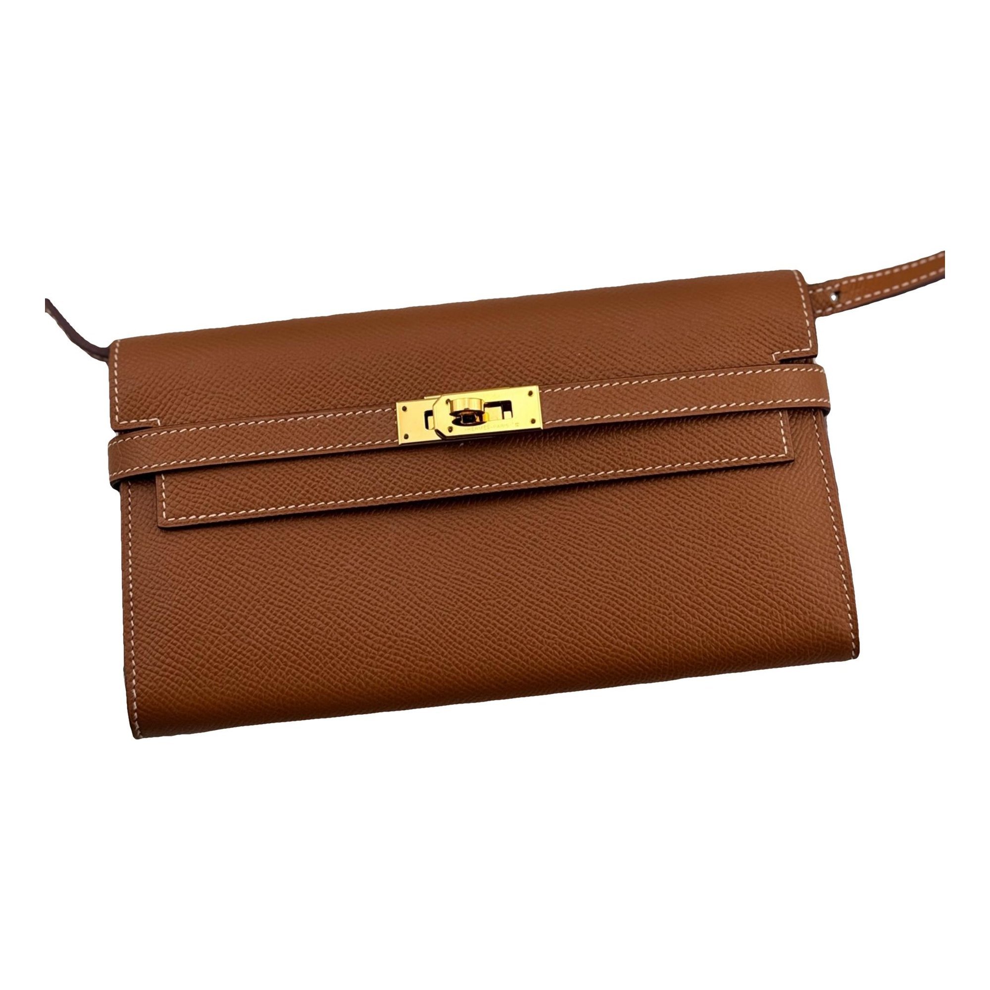 Leather clutch bag