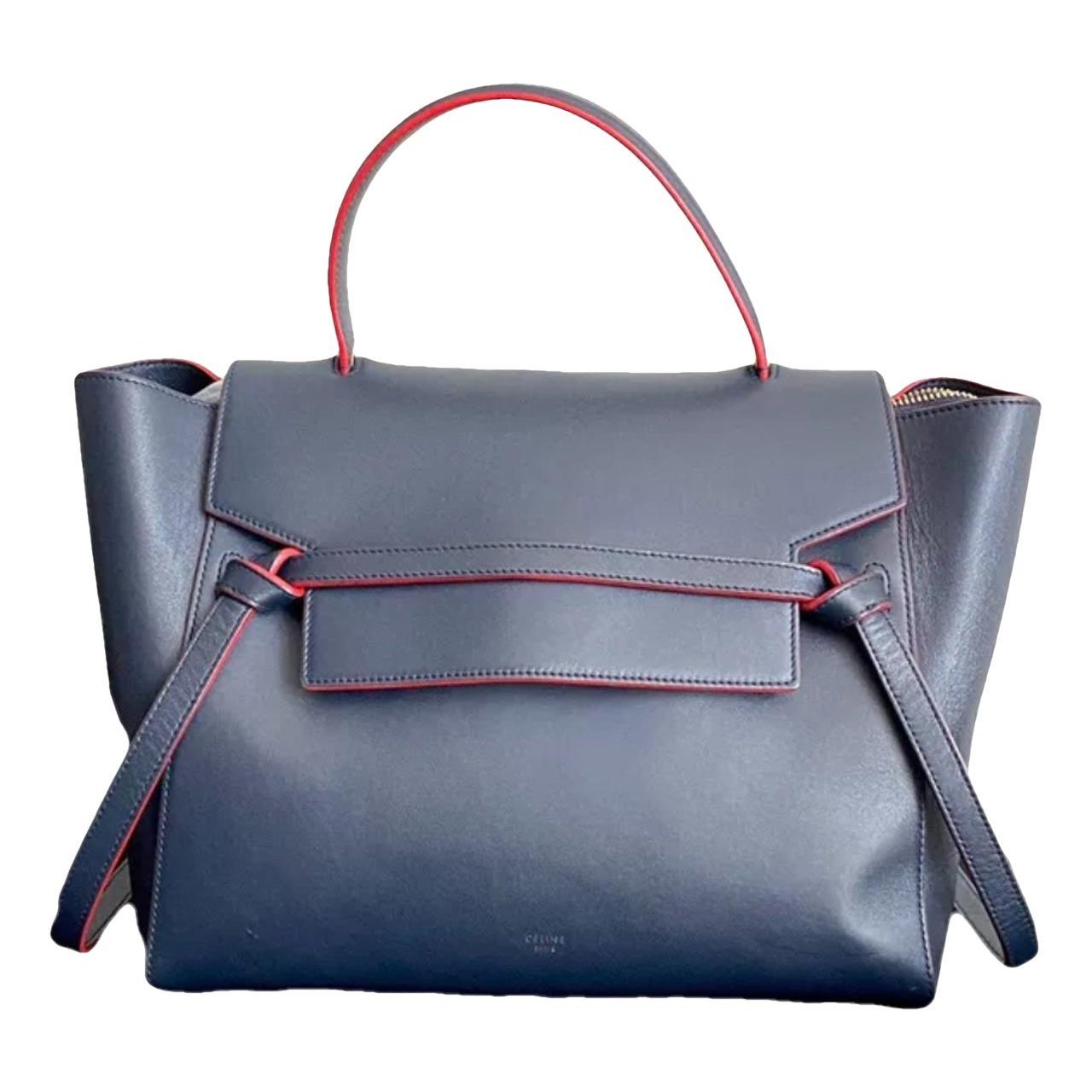 Belt leather handbag