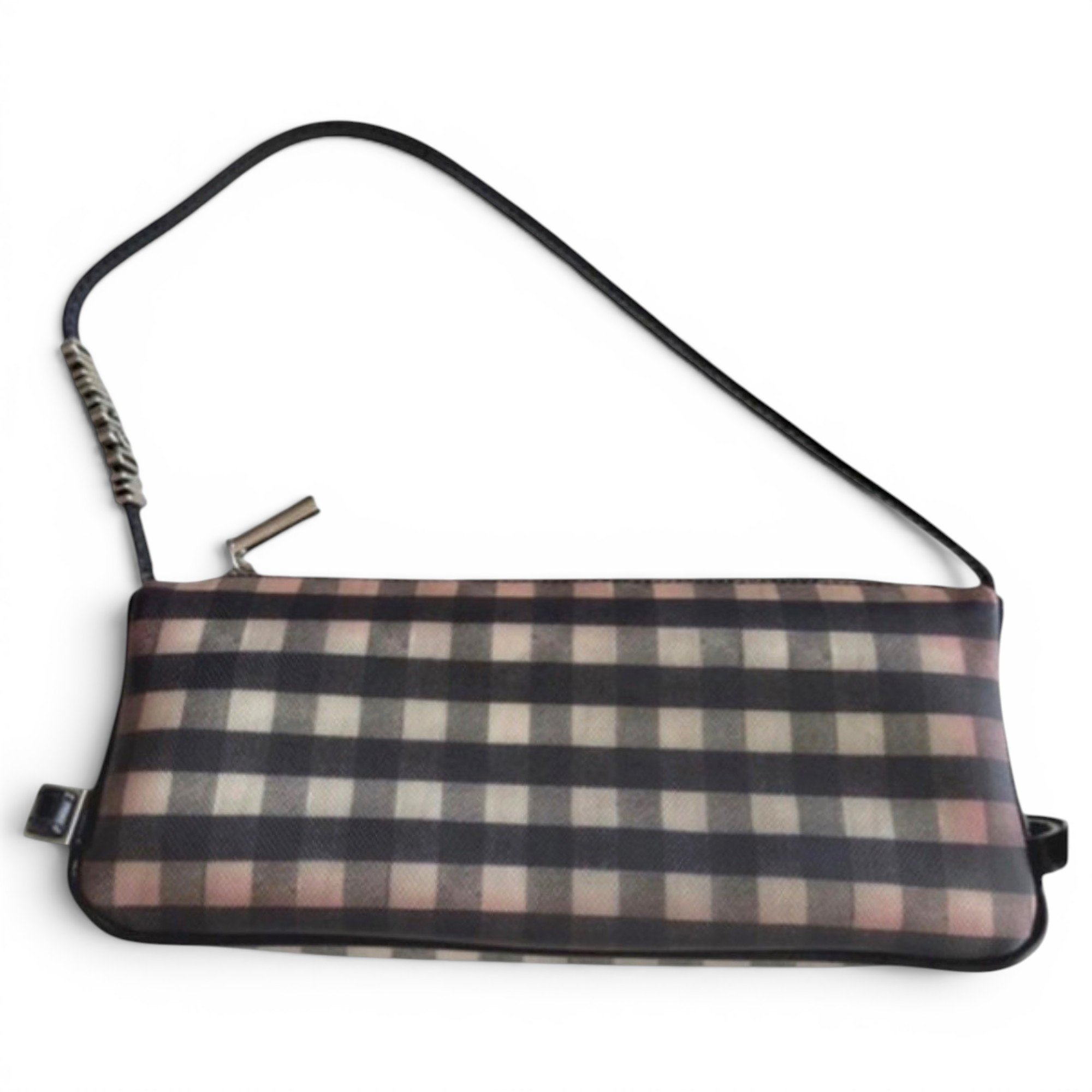Leather clutch bag