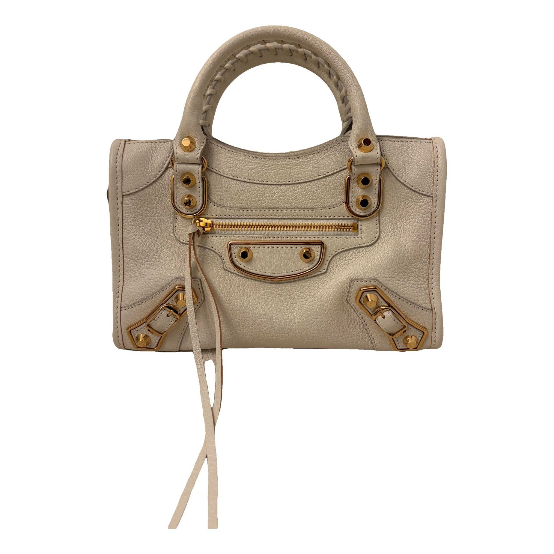 City leather handbag