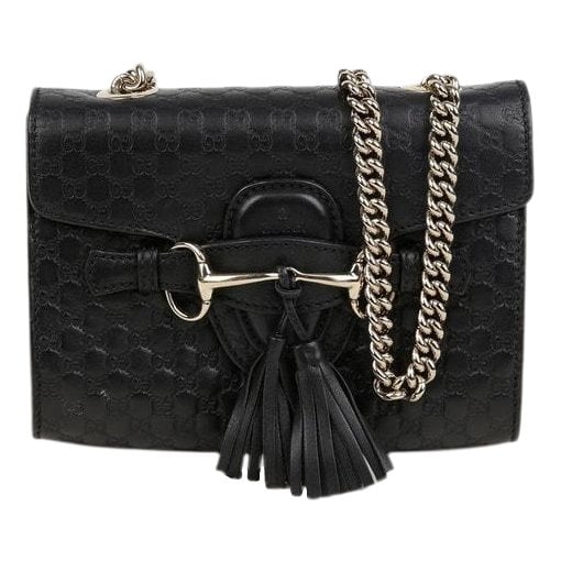 Leather clutch bag