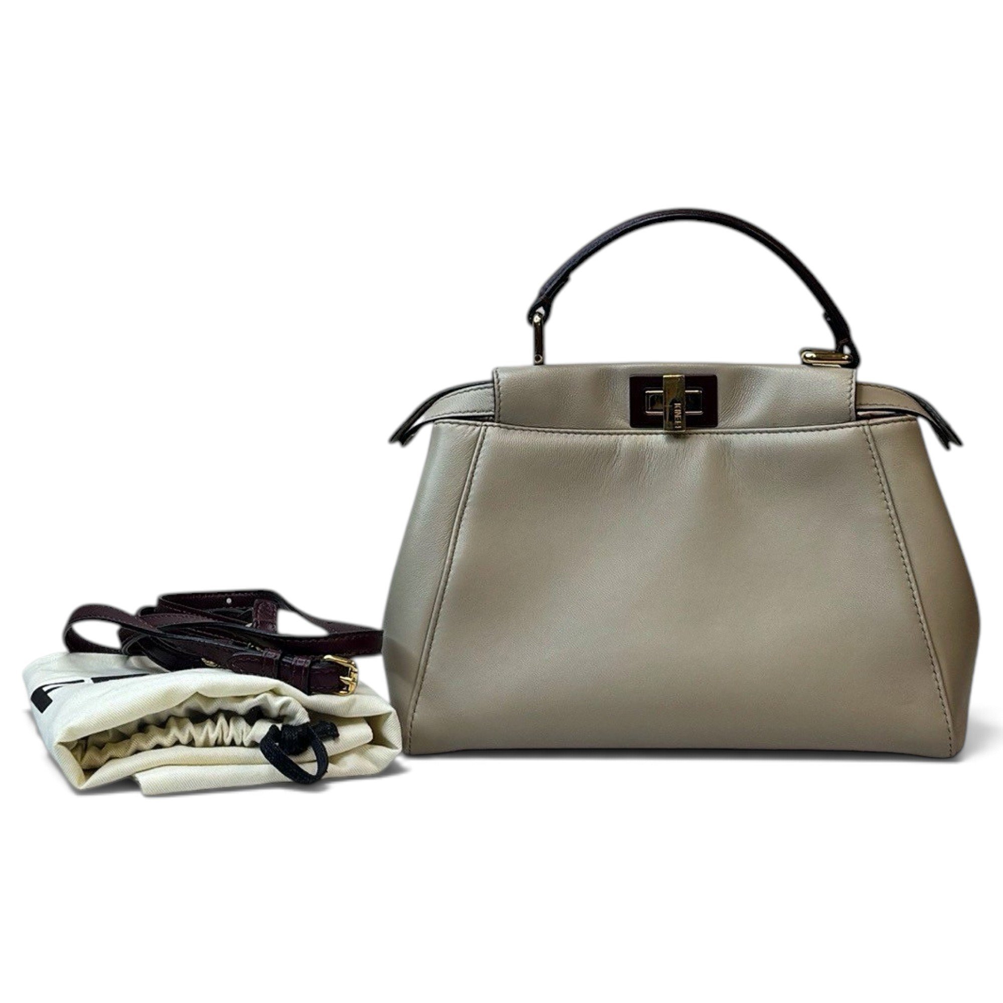 Peekaboo leather handbag