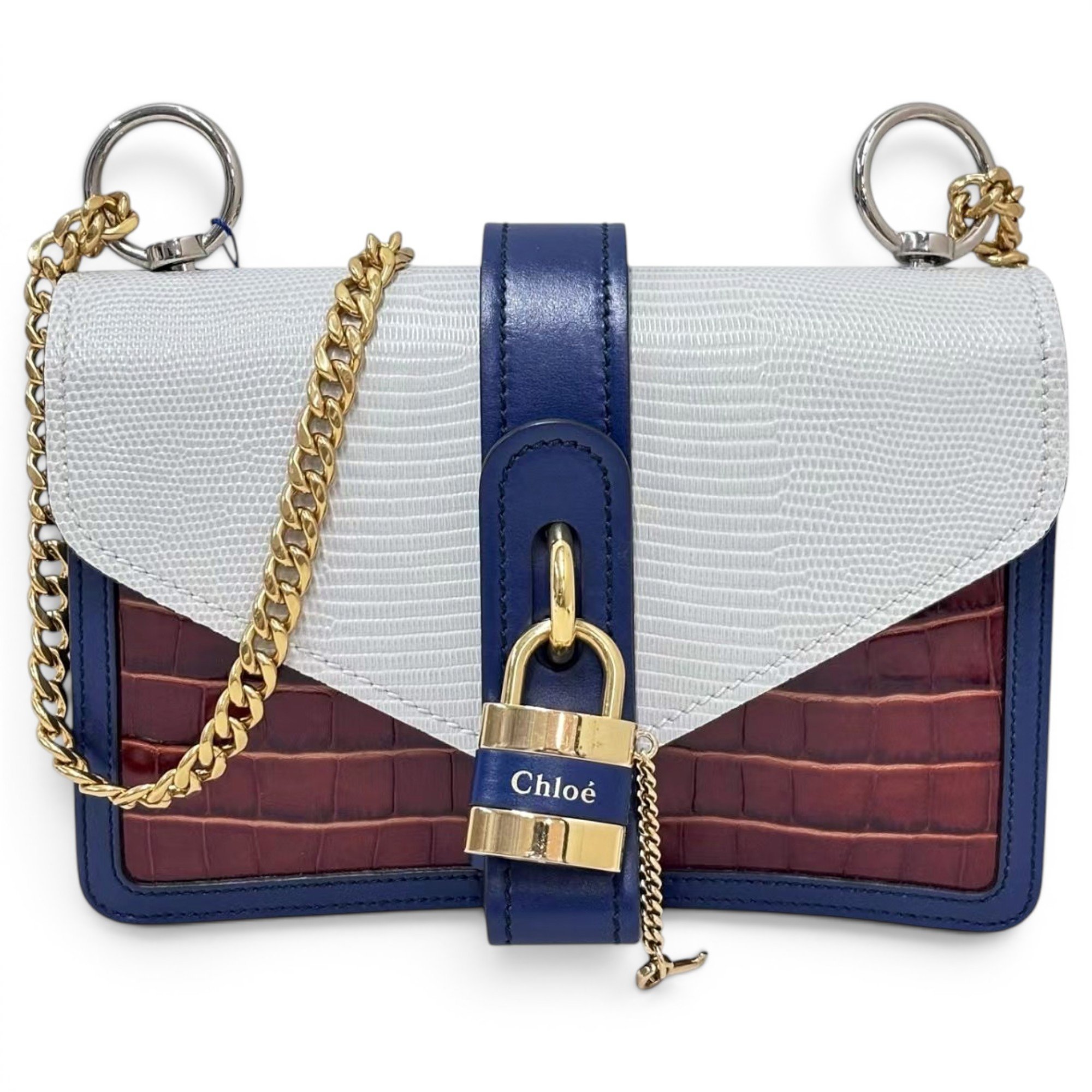 Chloe Aby Lock leather crossbody bag